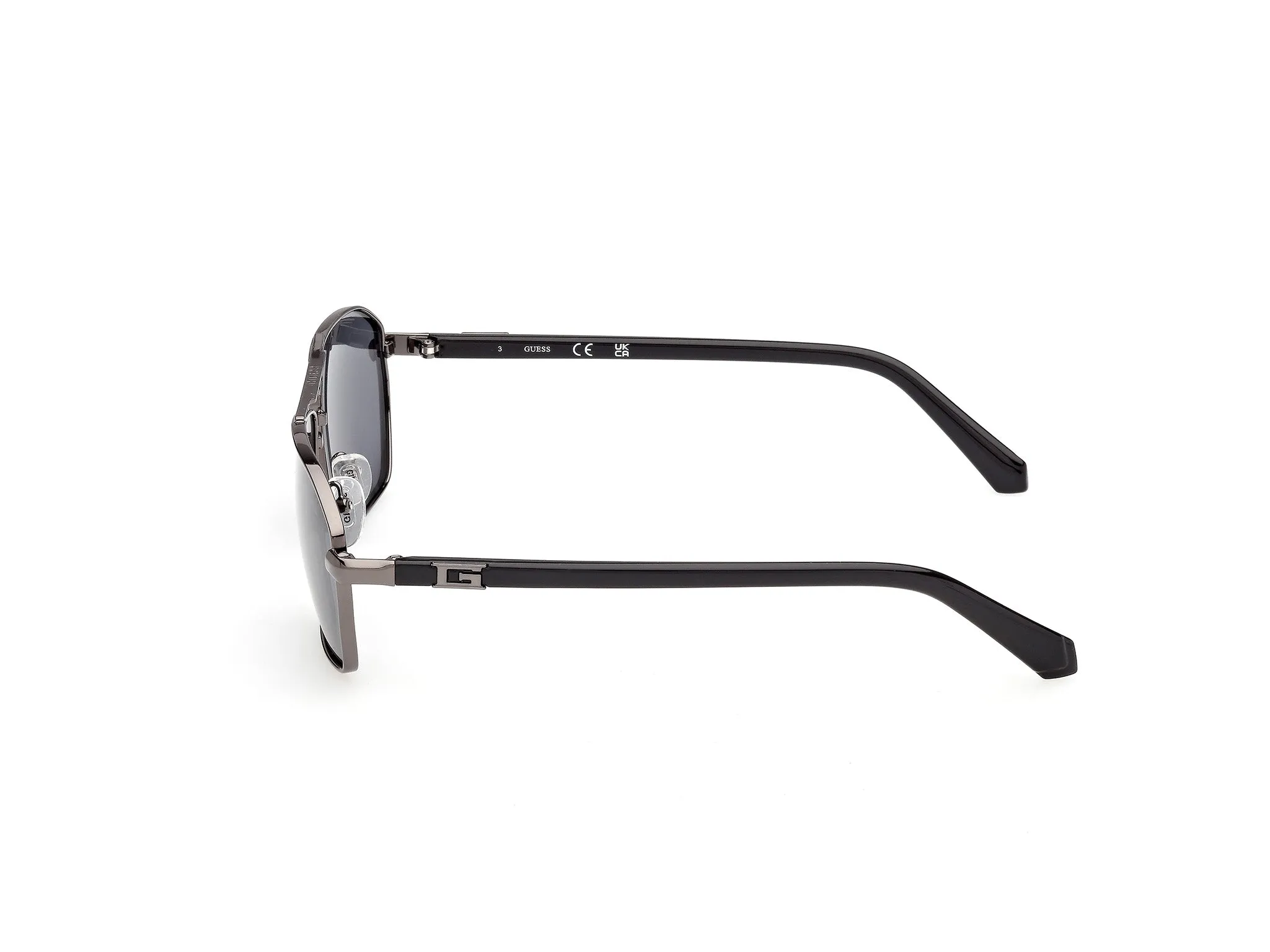 Guess GU00301 08D Occhiali da sole Metallo Canna di fucile Fumo Squadrata Polarizzata - immagine 3