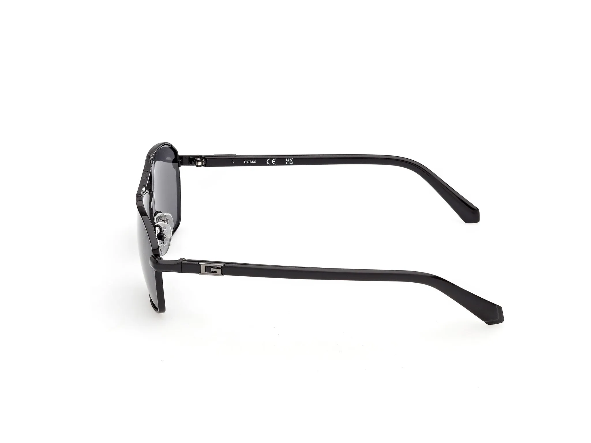 Guess GU00301 01A Occhiali da sole Metallo Nero Fumo Squadrata Normale - immagine 3