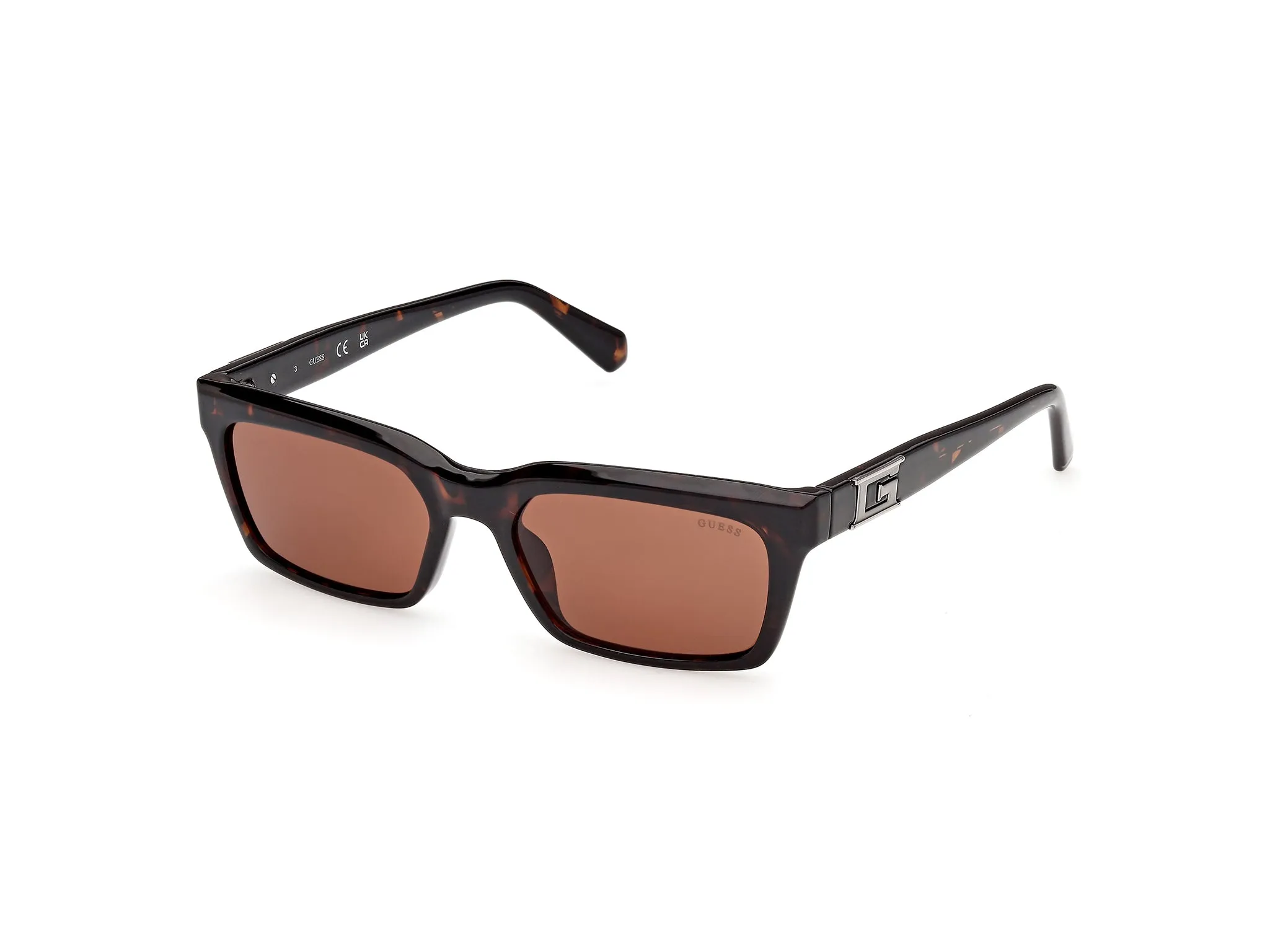 Guess GU00300 52E Occhiali da sole Iniettato Havana Marrone Squadrata Normale - immagine 1