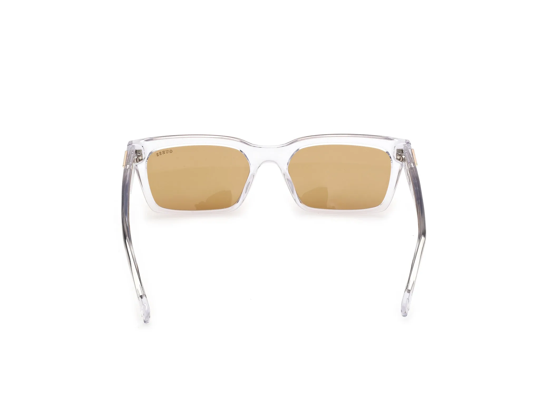 Guess GU00300 26E Occhiali da sole Iniettato Trasparente Marrone Squadrata Normale - immagine 4