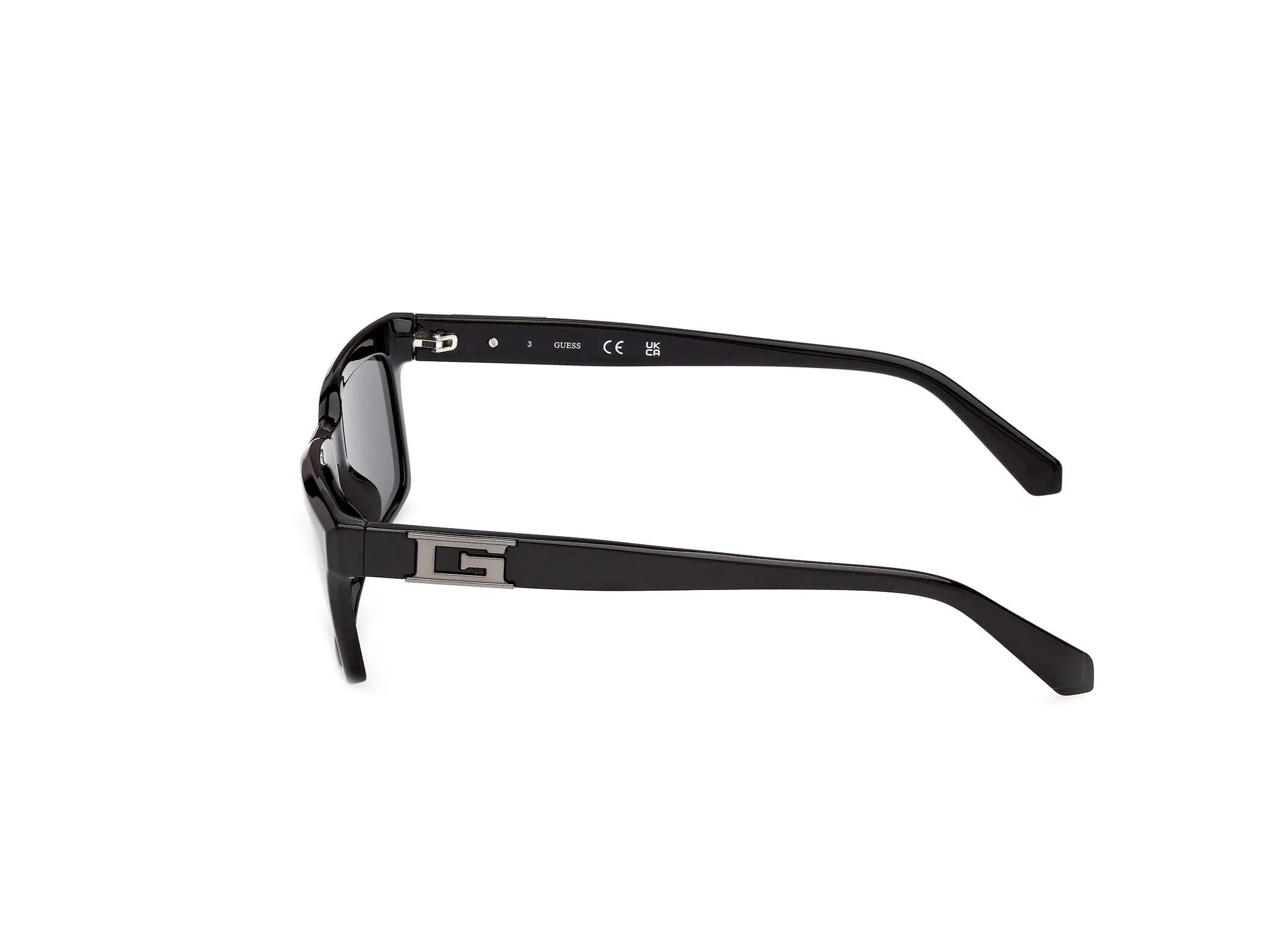 Guess GU00300 01A Occhiali da sole Iniettato Nero Fumo Squadrata Normale - immagine 3