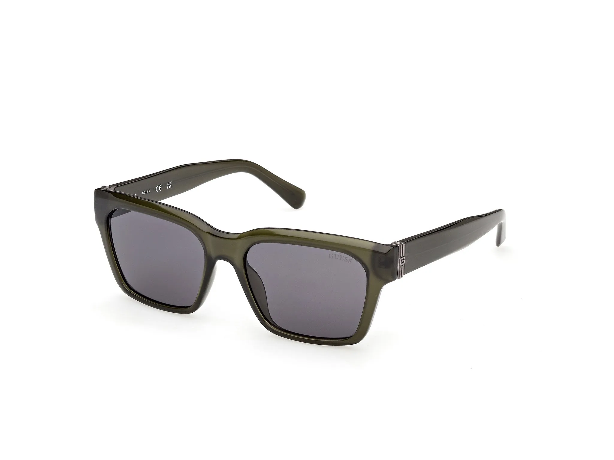 Guess GU00299 96A Occhiali da sole Iniettato Verde Fumo Squadrata Normale - immagine 1