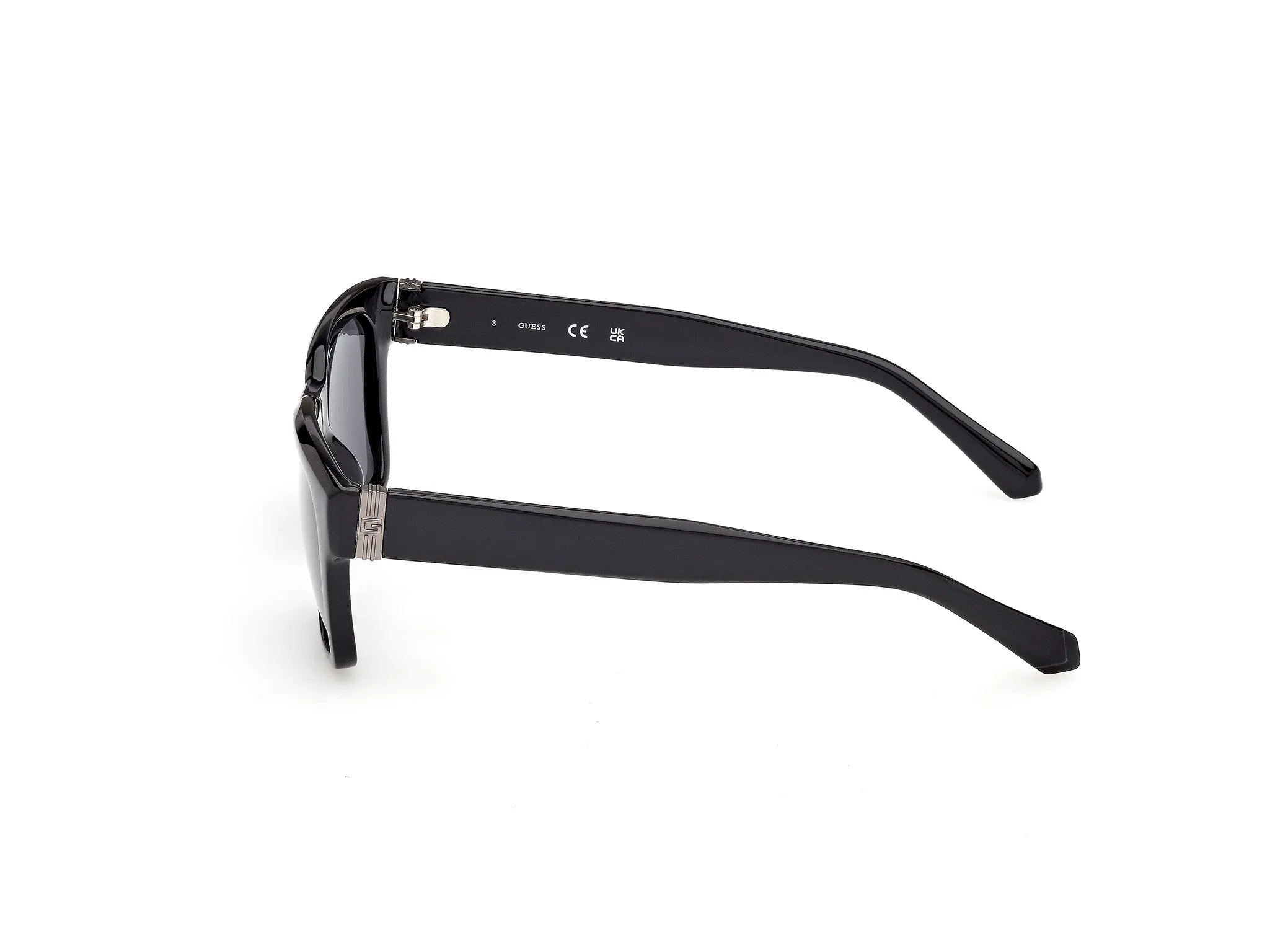 Guess GU00299 01D Occhiali da sole Iniettato Nero Fumo Squadrata Polarizzata - immagine 3