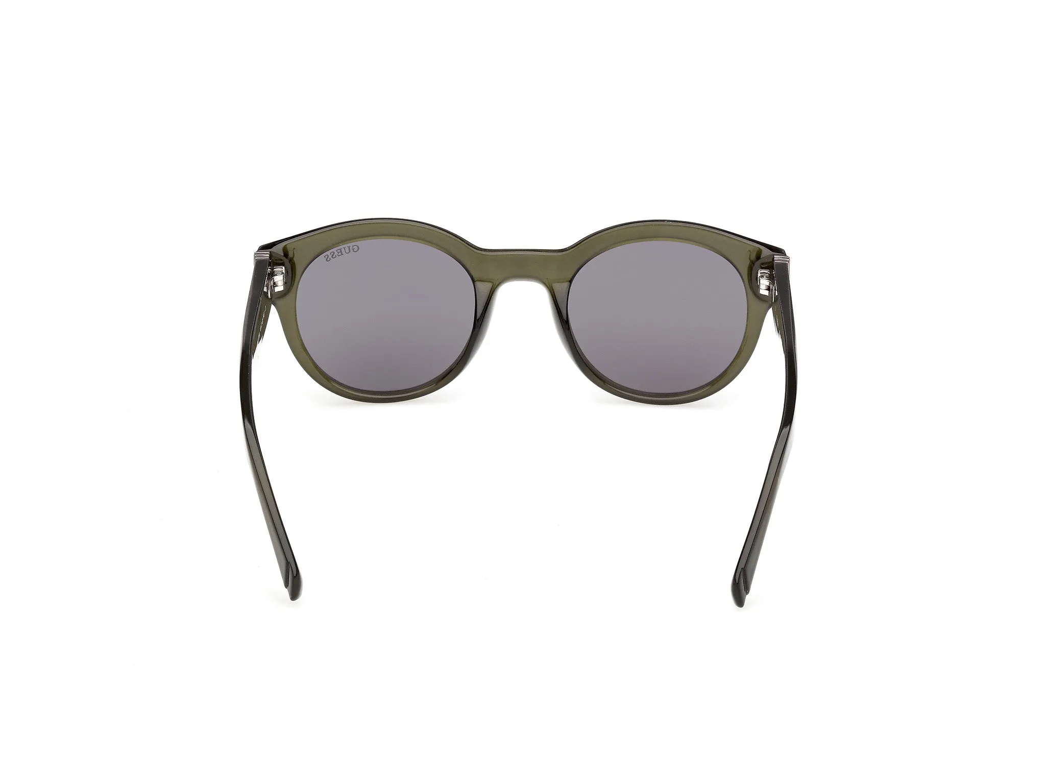 Guess GU00298 96A Occhiali da sole Iniettato Verde Fumo Rotonda Normale - immagine 4