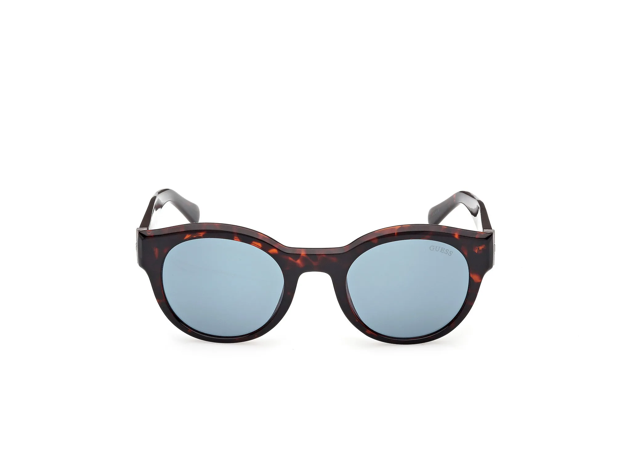 Guess GU00298 52V Occhiali da sole Iniettato Havana Blu Rotonda Normale - immagine 2