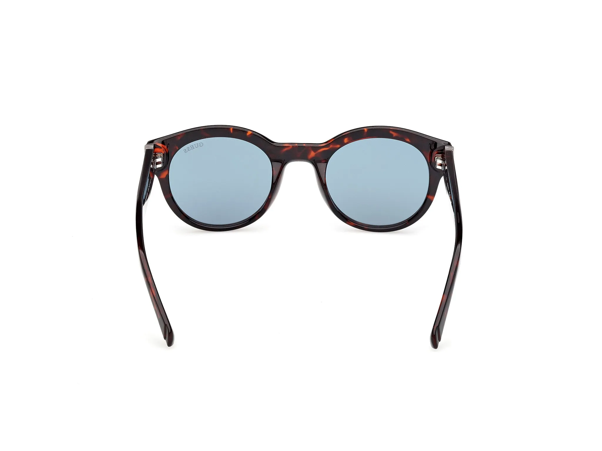 Guess GU00298 52V Occhiali da sole Iniettato Havana Blu Rotonda Normale - immagine 4