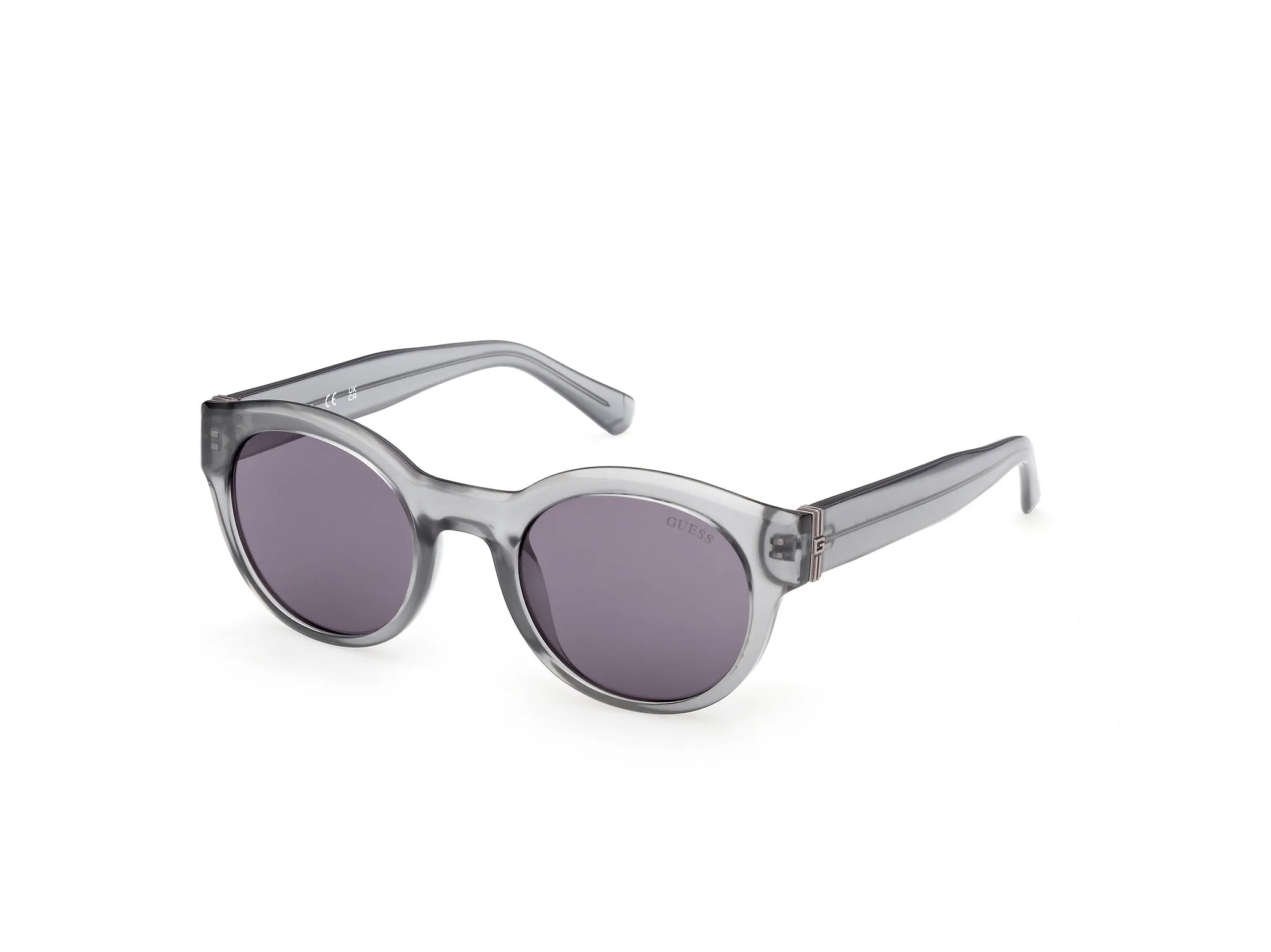 Guess GU00298 20Y Occhiali da sole Iniettato Grigio Viola Rotonda Normale - immagine 1
