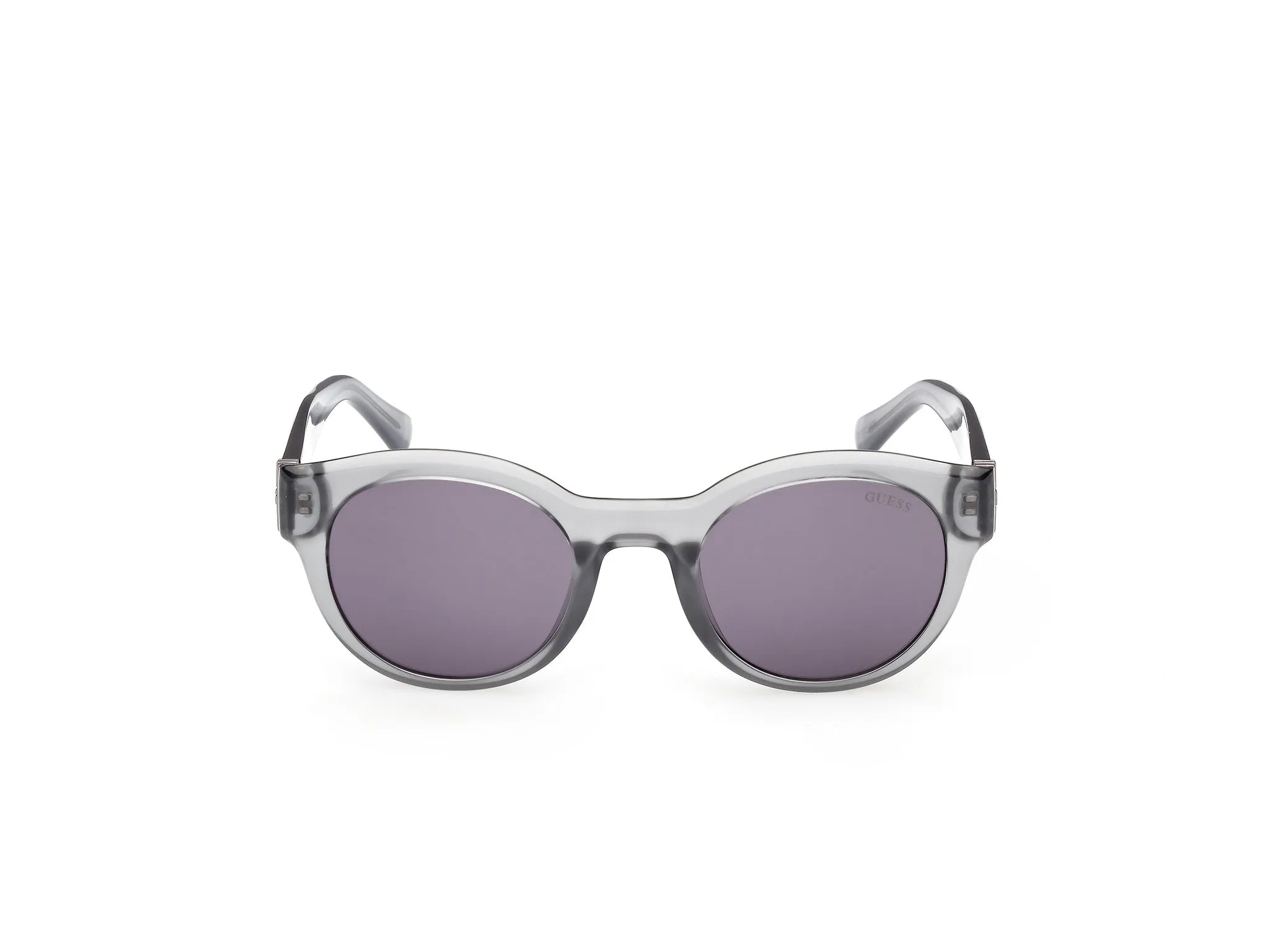 Guess GU00298 20Y Occhiali da sole Iniettato Grigio Viola Rotonda Normale - immagine 2