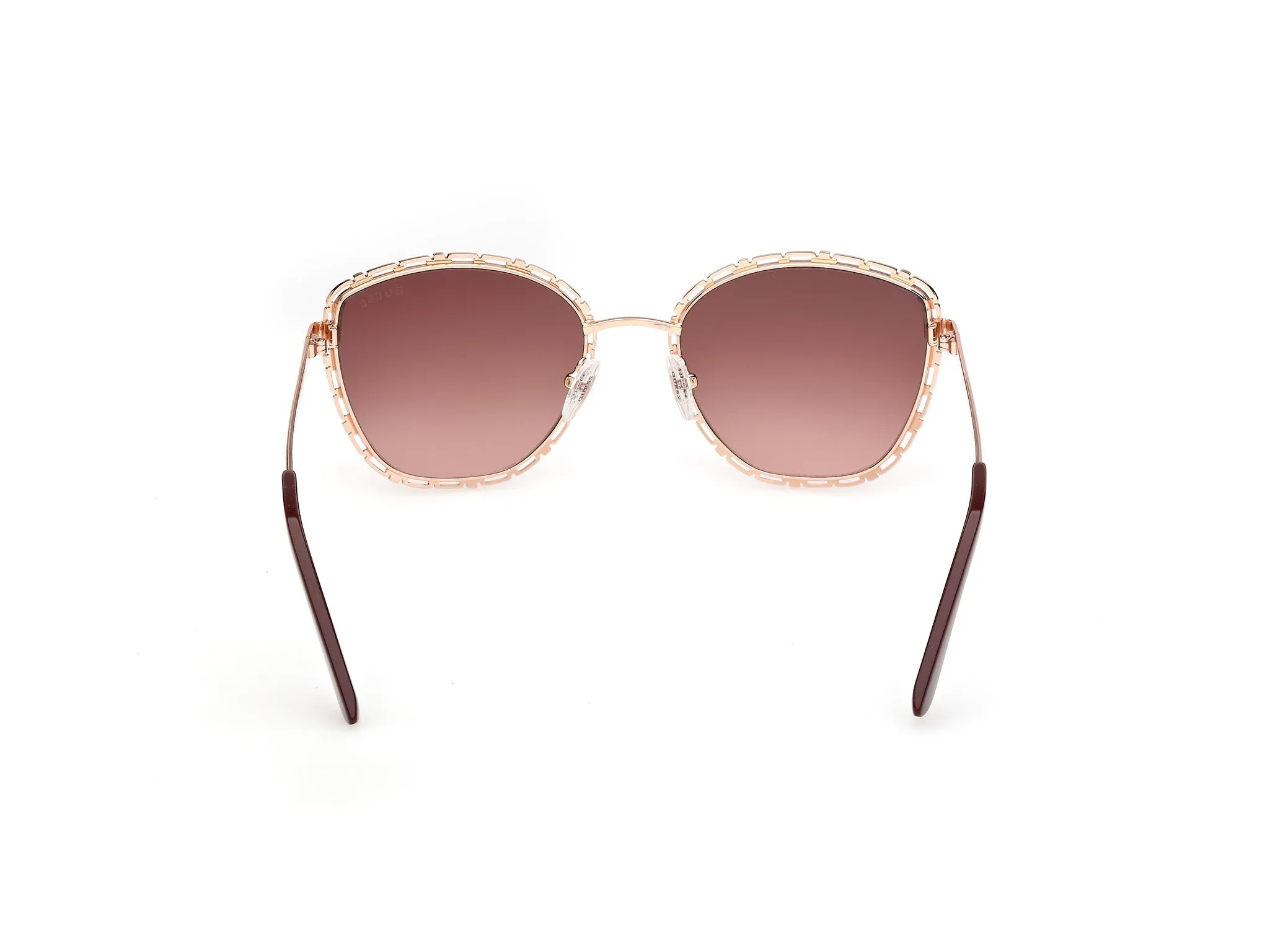 Guess GU00297 28F Occhiali da sole Metallo Oro Marrone Rotonda Normale - immagine 4