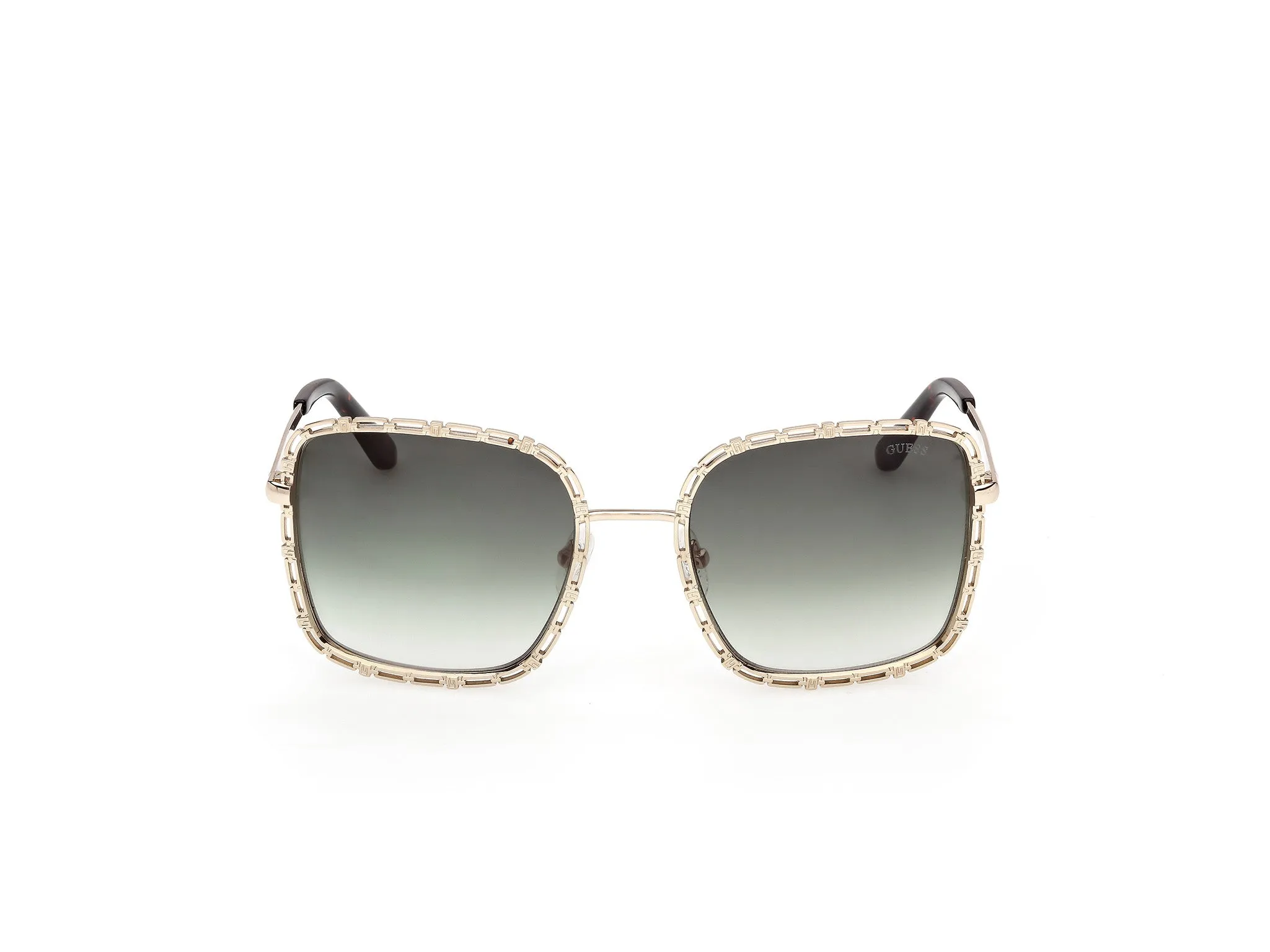 Guess GU00296 32P Occhiali da sole Metallo Oro Verde Squadrata Normale - immagine 2
