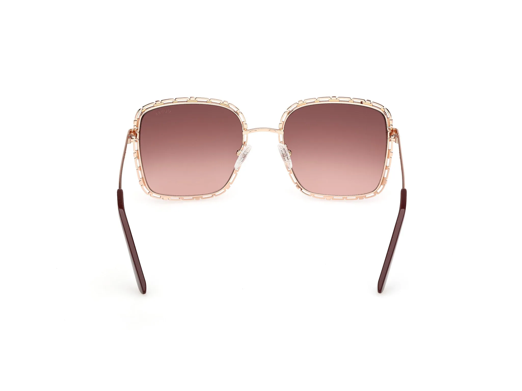 Guess GU00296 28F Occhiali da sole Metallo Oro Marrone Squadrata Normale - immagine 4