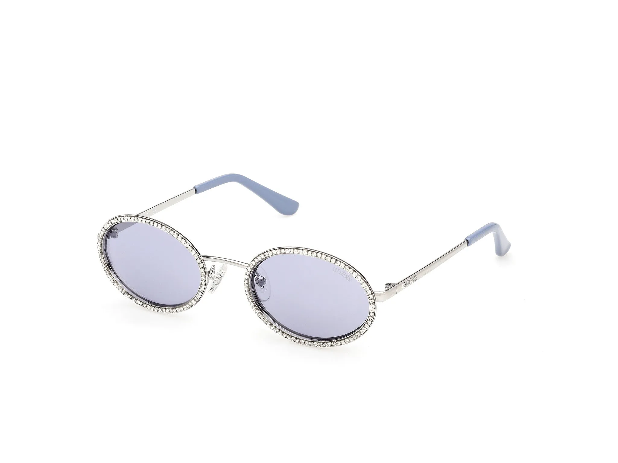 Guess GU00295 10V Occhiali da sole Metallo Grigio Blu Rotonda Normale - immagine 1