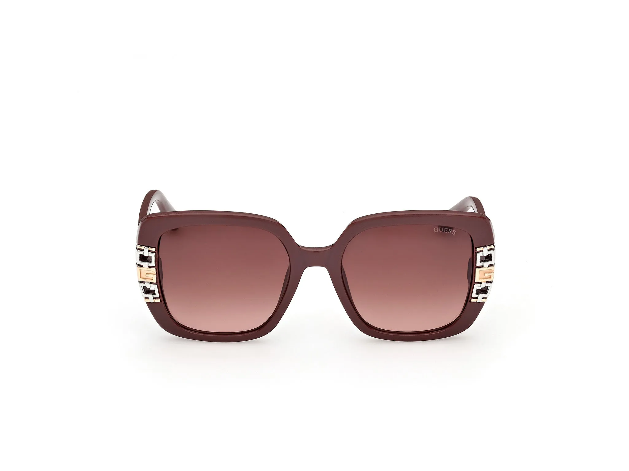 Guess GU00294 69F Occhiali da sole Iniettato Bordeaux Marrone Squadrata Normale - immagine 2