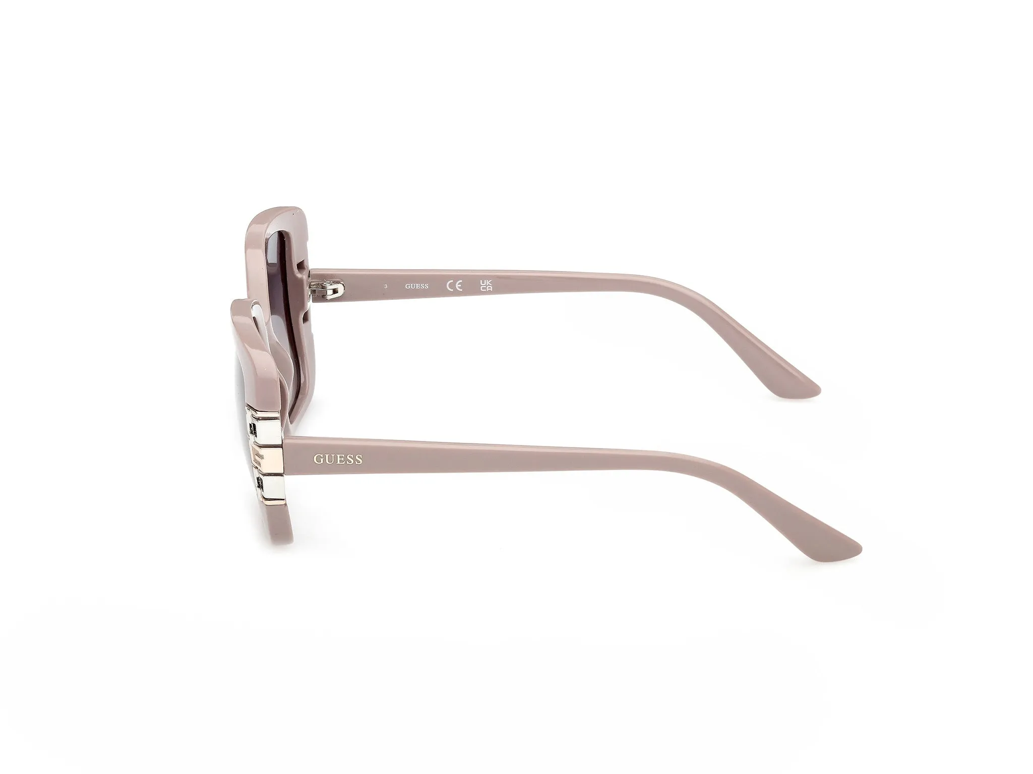 Guess GU00294 57B Occhiali da sole Iniettato Beige Fumo Squadrata Normale - immagine 3