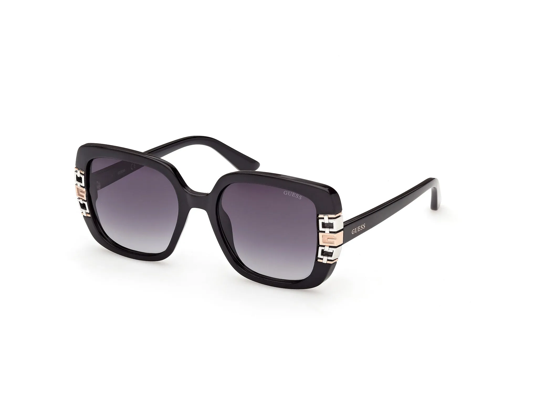 Guess GU00294 01B Occhiali da sole Iniettato Nero Fumo Squadrata Normale - immagine 1