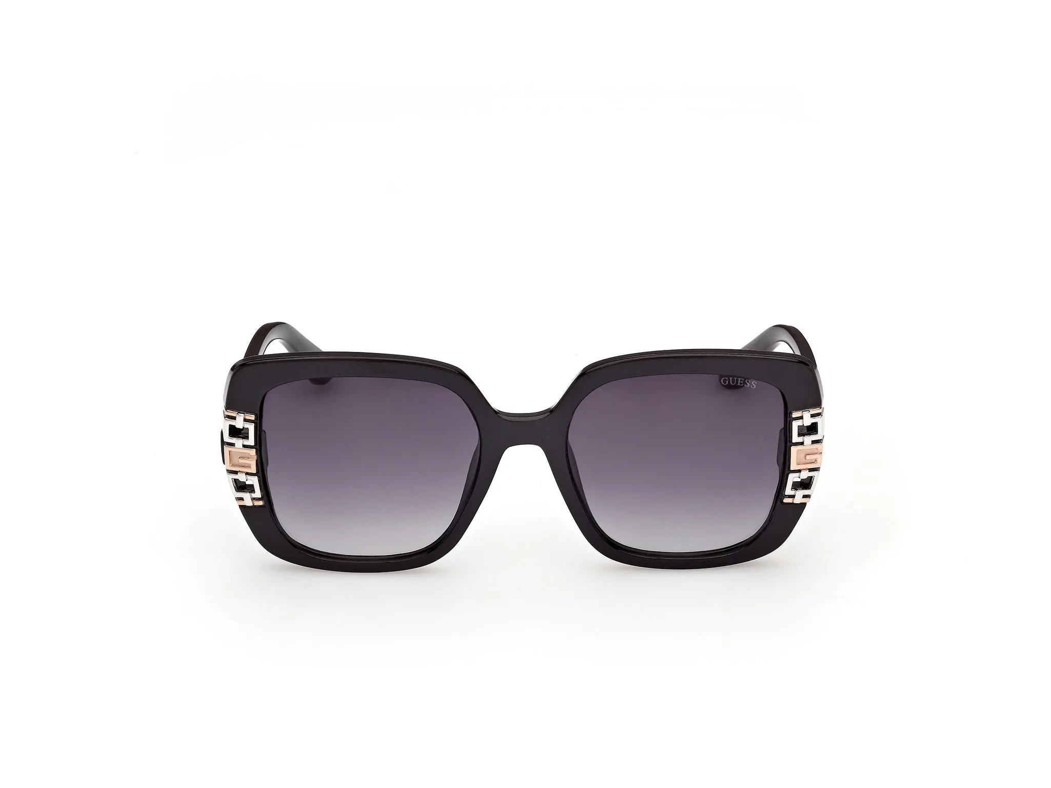 Guess GU00294 01B Occhiali da sole Iniettato Nero Fumo Squadrata Normale - immagine 2