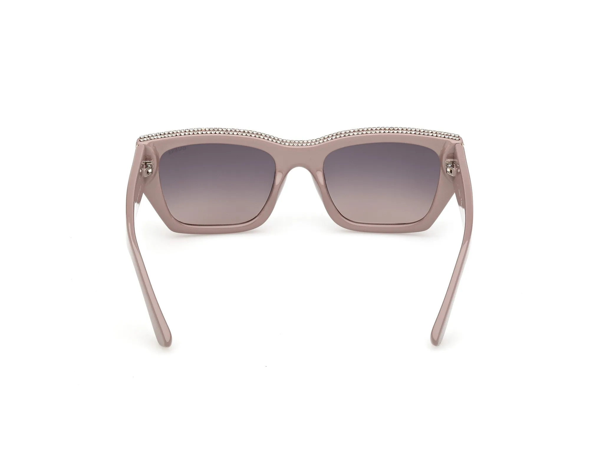 Guess GU00293 57B Occhiali da sole Iniettato Beige Fumo Squadrata Normale - immagine 4