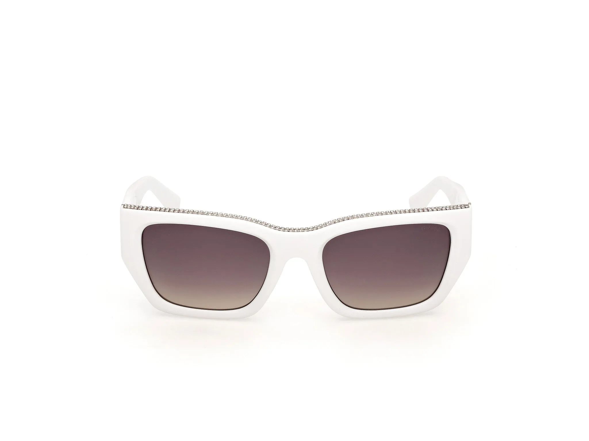 Guess GU00293 21B Occhiali da sole Iniettato Bianco Fumo Squadrata Normale - immagine 2