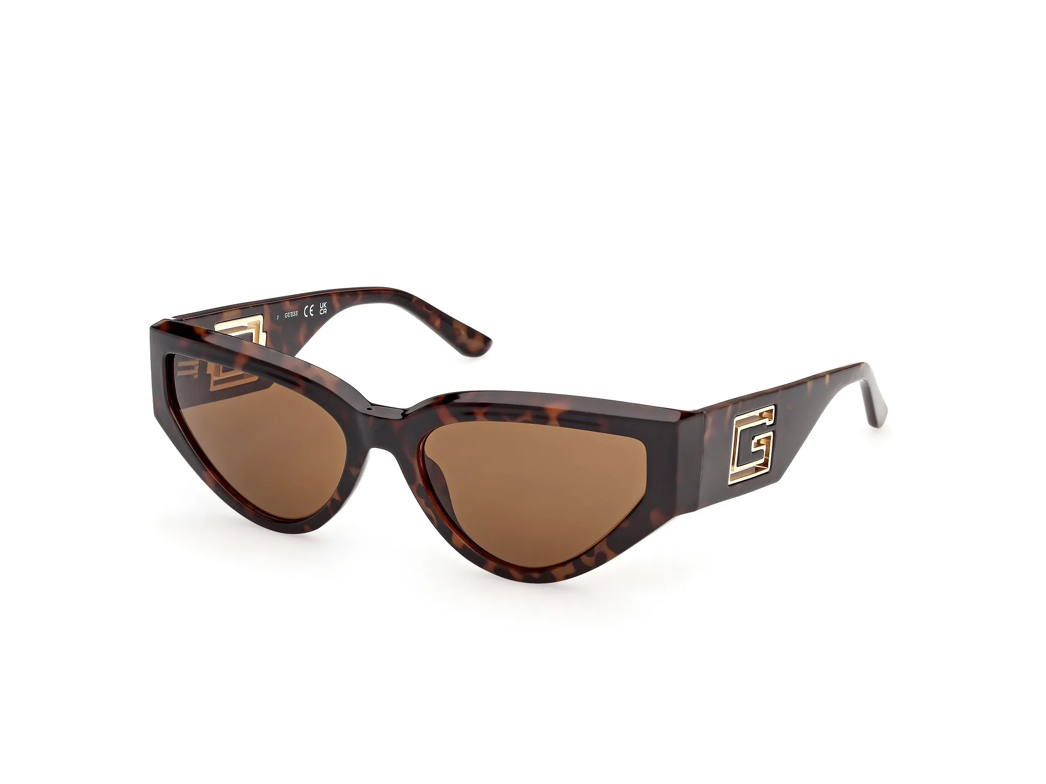 Guess GU00292 52E Occhiali da sole Iniettato Havana Marrone Cat Eye Normale - immagine 1