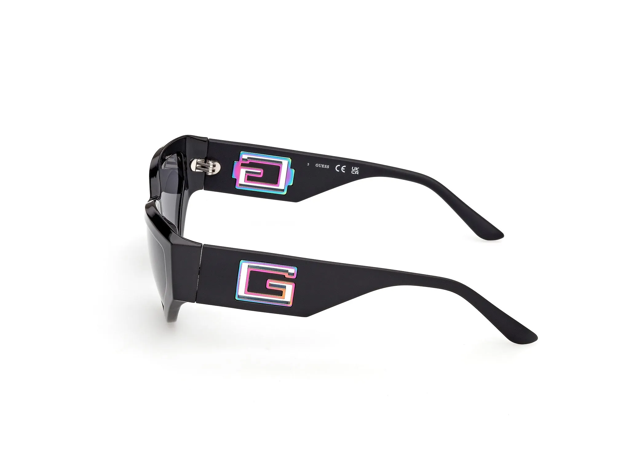 Guess GU00292 01A Occhiali da sole Iniettato Nero Fumo Cat Eye Normale - immagine 3