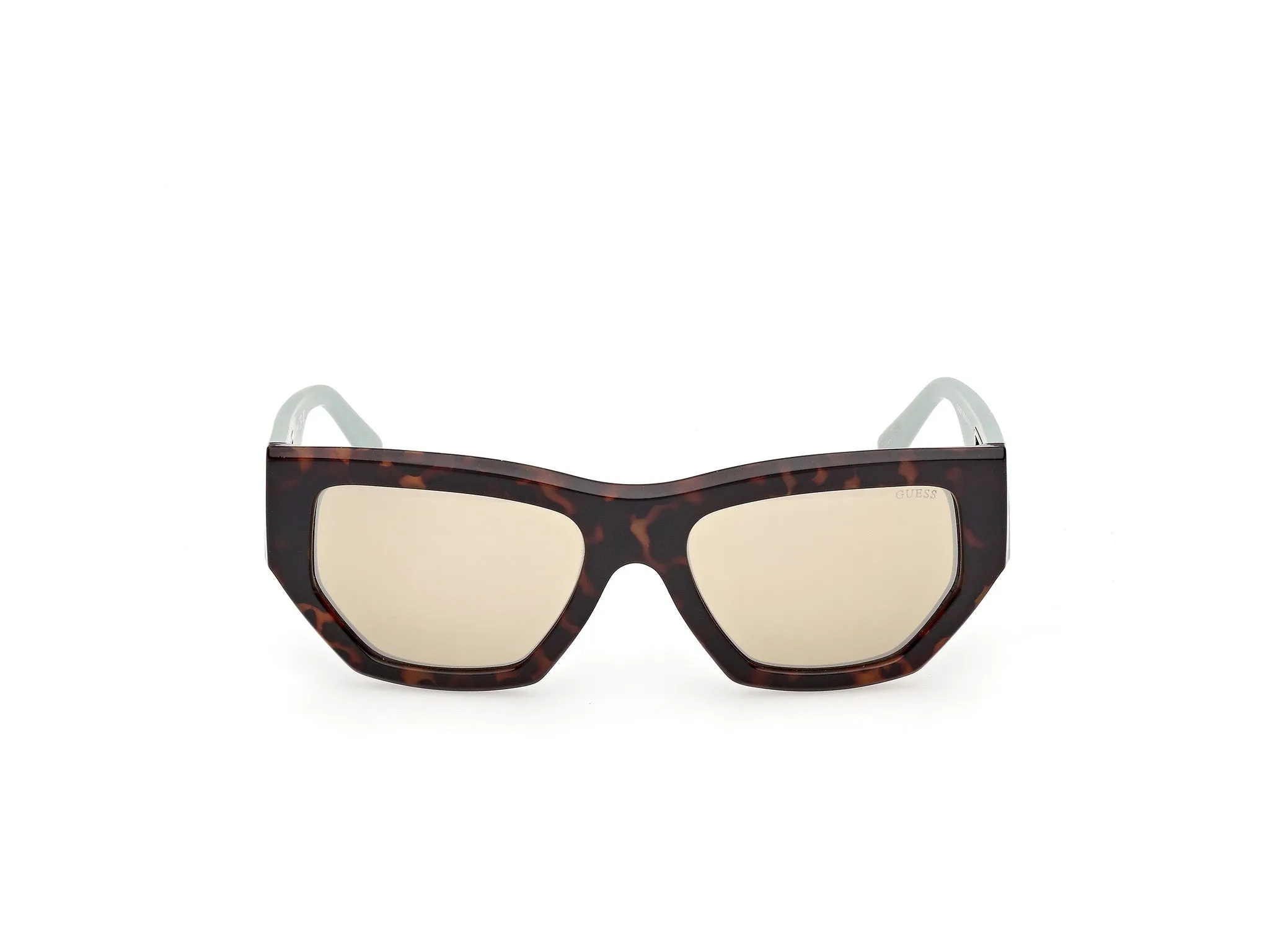 Guess GU00291 56Q Occhiali da sole Iniettato Havana Verde Geometrica Normale - immagine 2