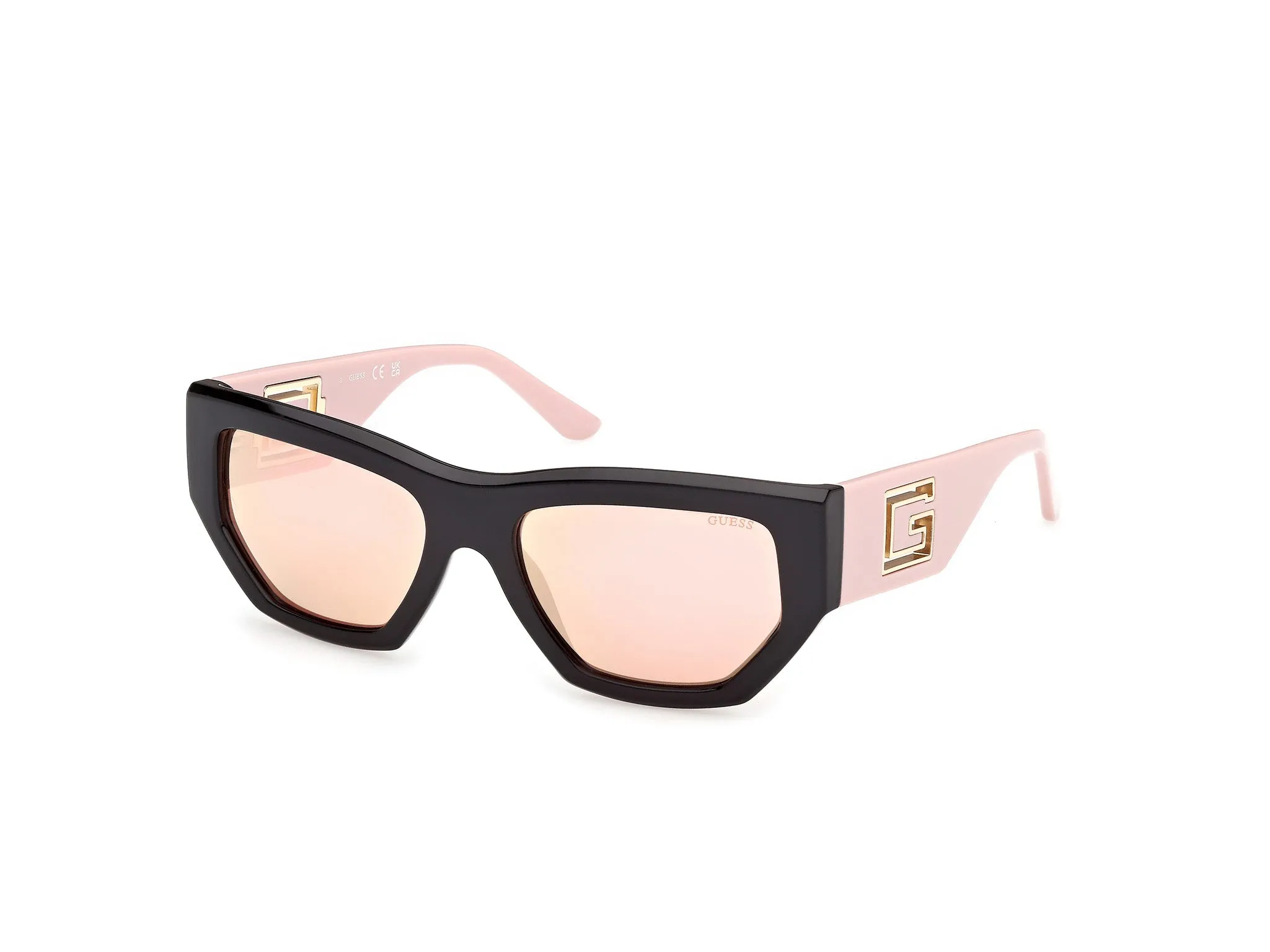 Guess GU00291 05U Occhiali da sole Iniettato Nero Bordeaux Geometrica Normale - immagine 1