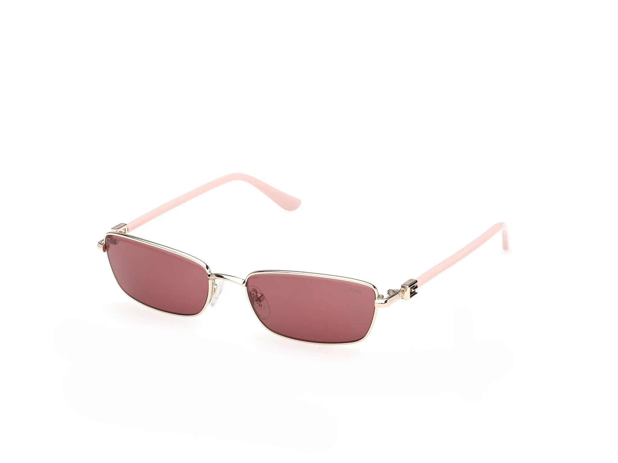 Guess GU00290 32S Occhiali da sole Metallo Oro Bordeaux Squadrata Normale - immagine 1