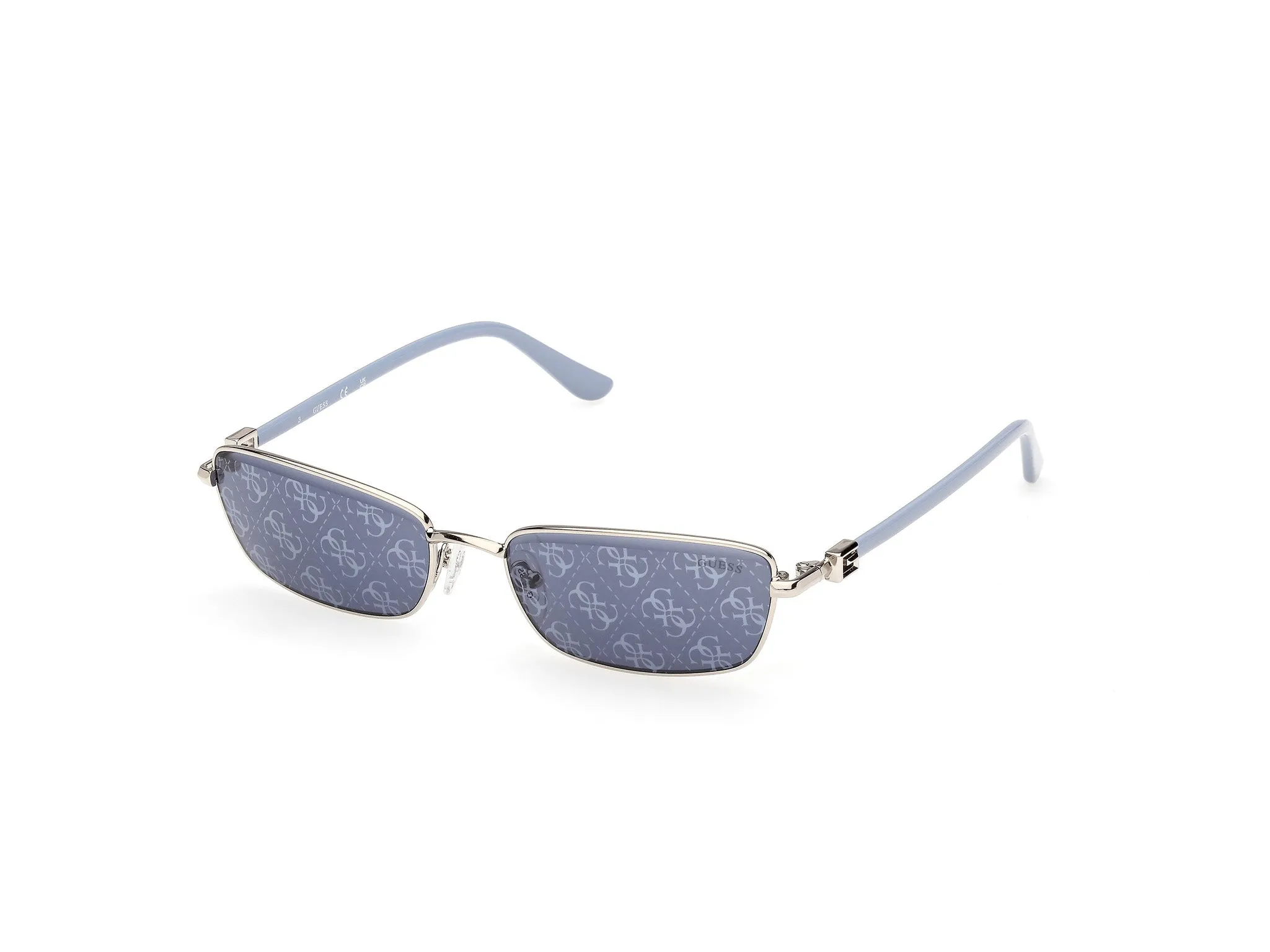 Guess GU00290 10X Occhiali da sole Metallo Grigio Blu Squadrata Normale - immagine 1