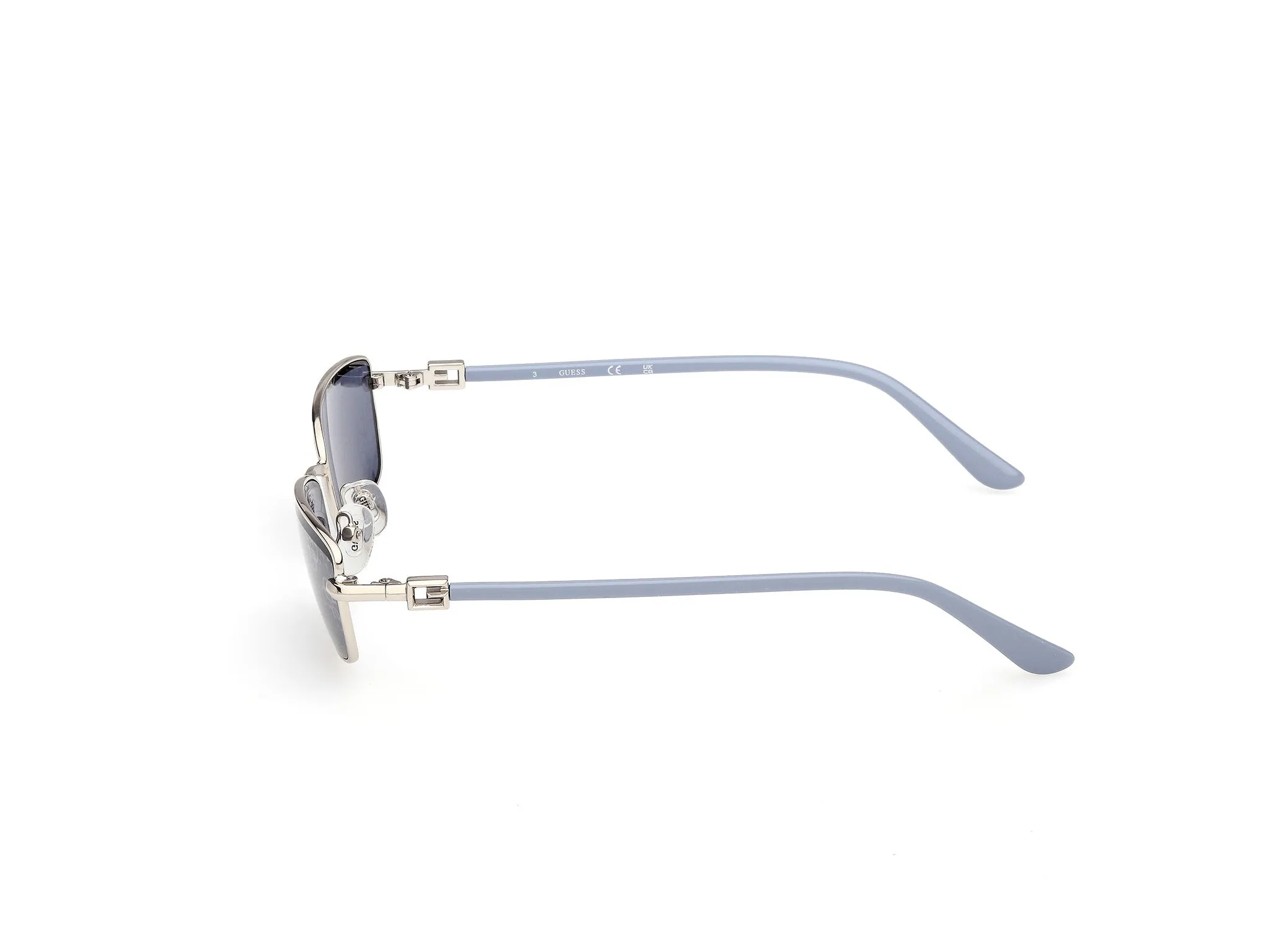 Guess GU00290 10X Occhiali da sole Metallo Grigio Blu Squadrata Normale - immagine 3