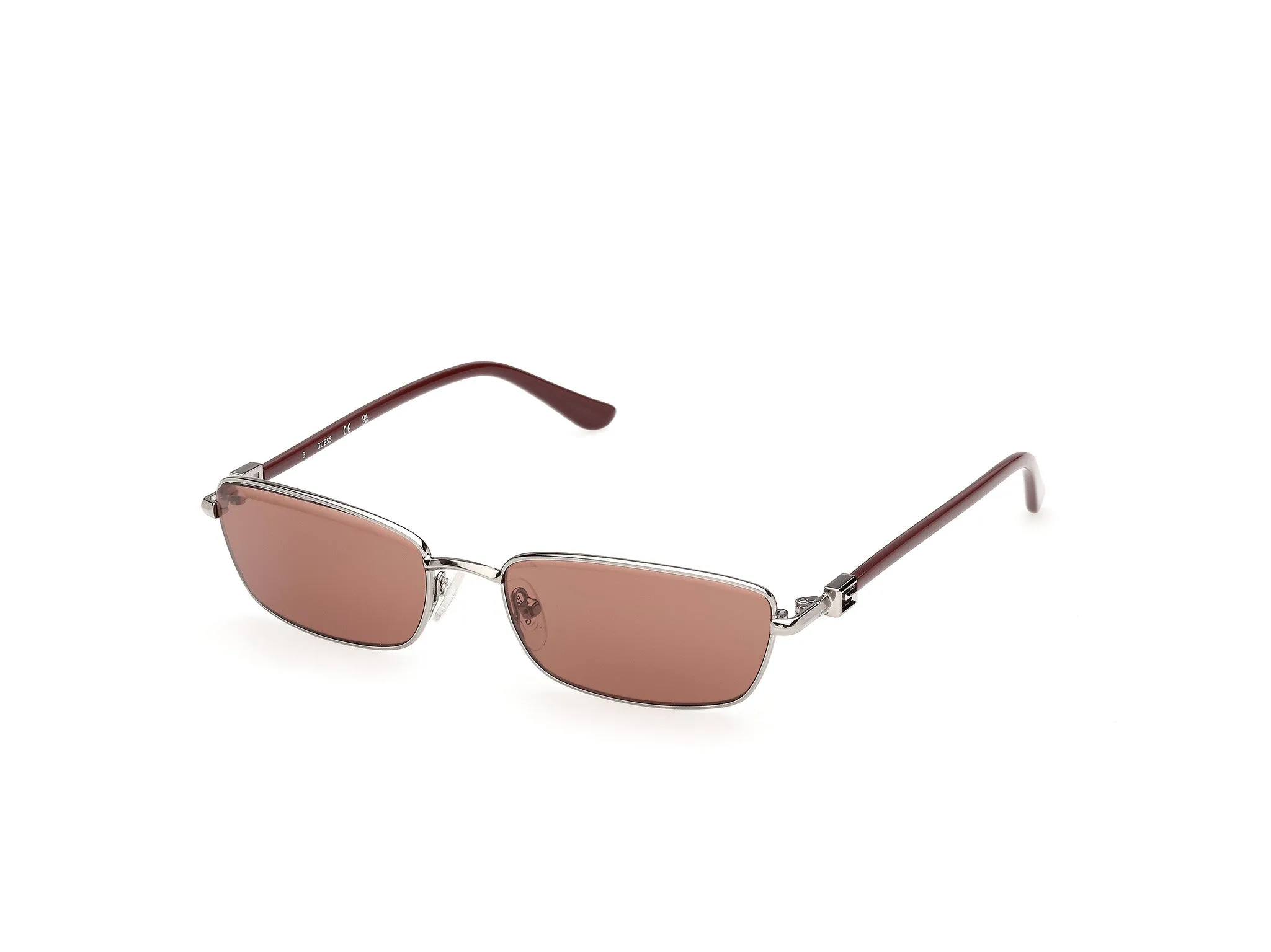 Guess GU00290 08E Occhiali da sole Metallo Canna di fucile Marrone Squadrata Normale - immagine 1