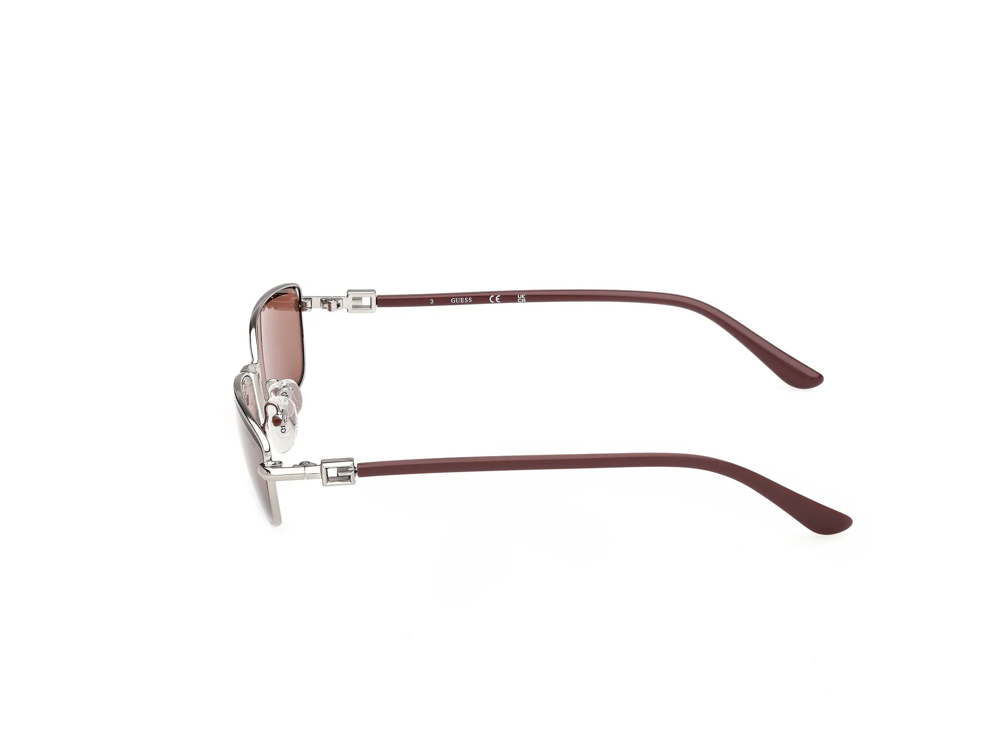 Guess GU00290 08E Occhiali da sole Metallo Canna di fucile Marrone Squadrata Normale - immagine 3