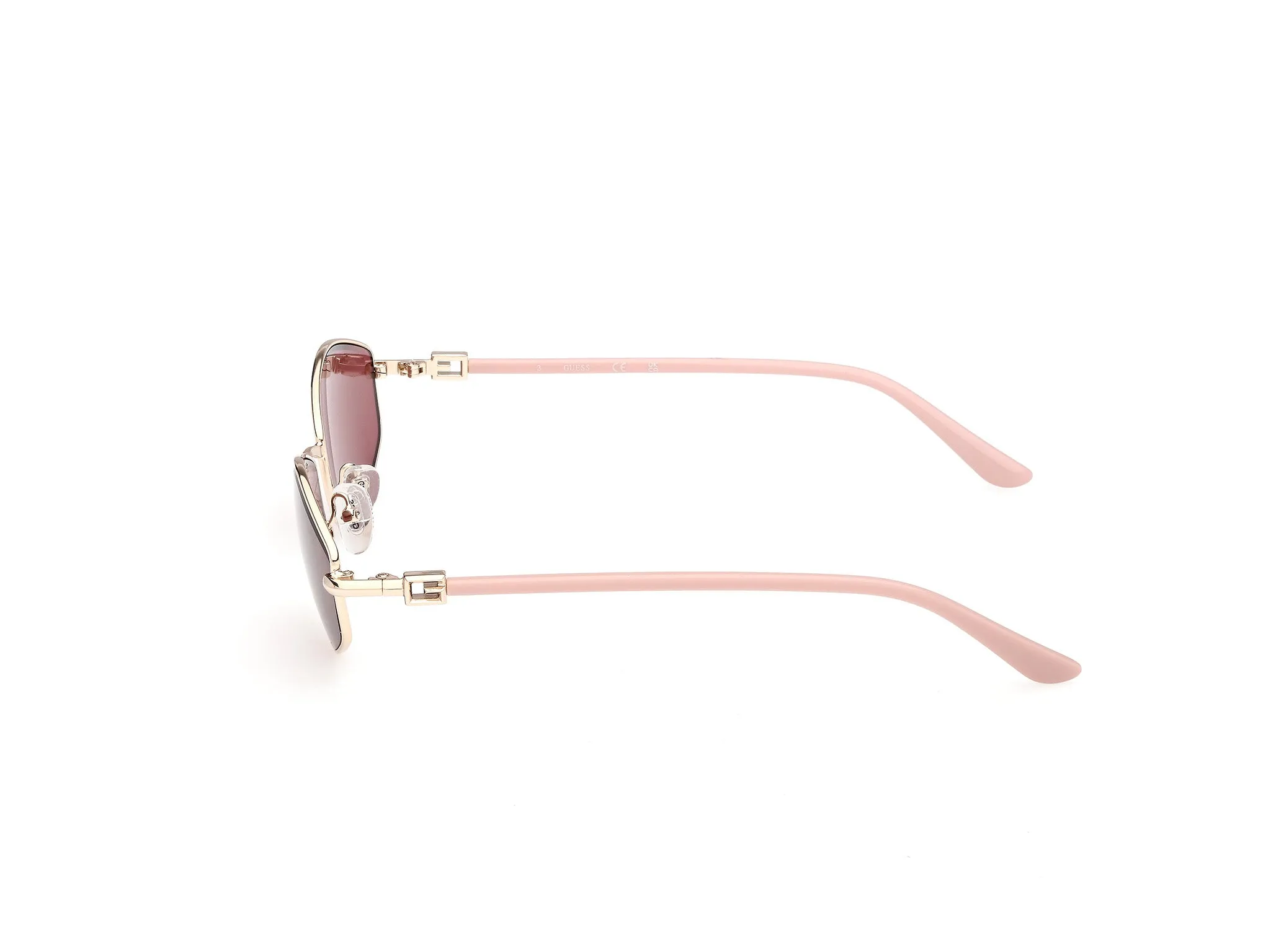 Guess GU00289 32S Occhiali da sole Metallo Oro Bordeaux Geometrica Normale - immagine 3