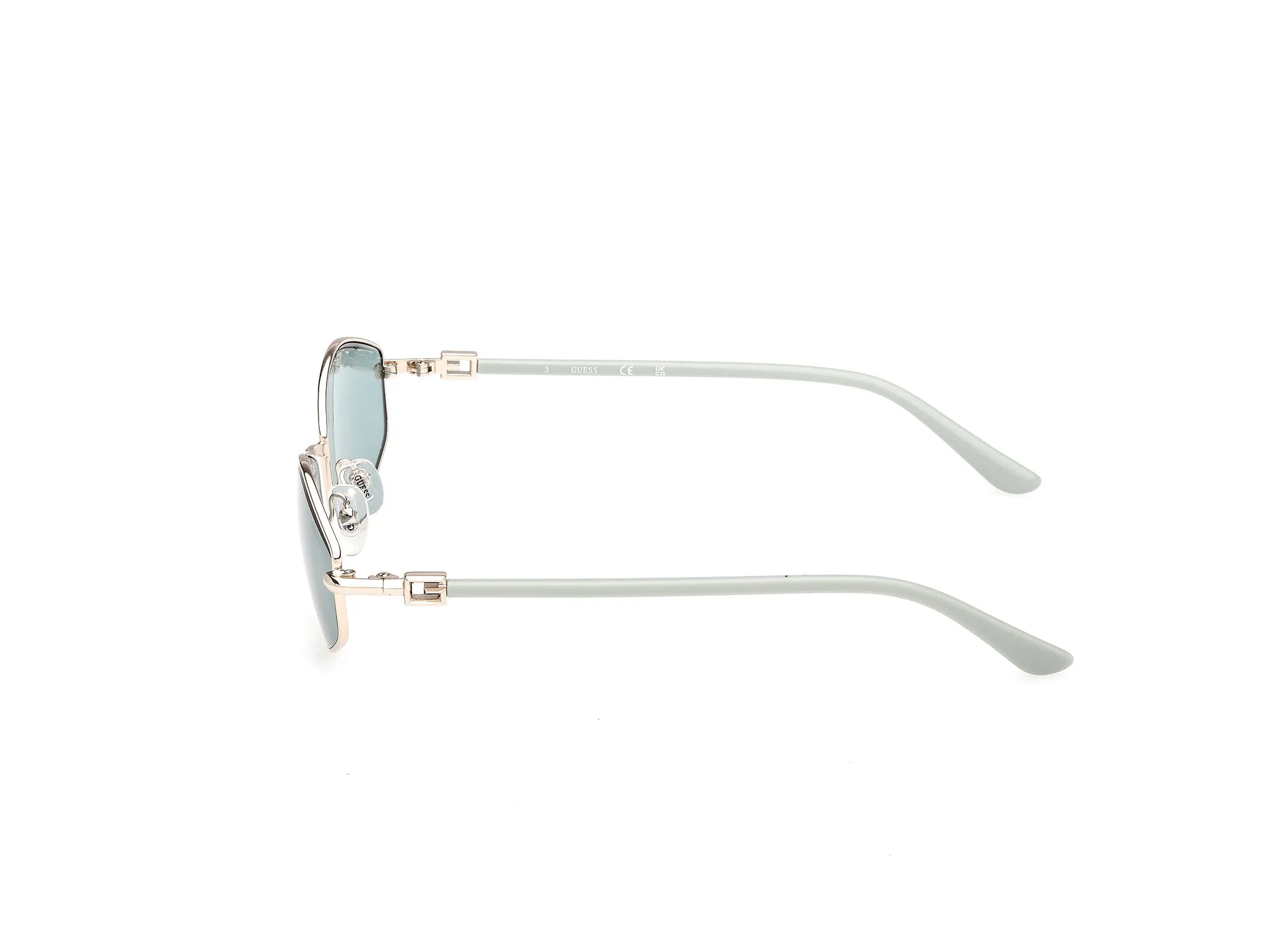 Guess GU00289 32N Occhiali da sole Metallo Oro Verde Geometrica Normale - immagine 3