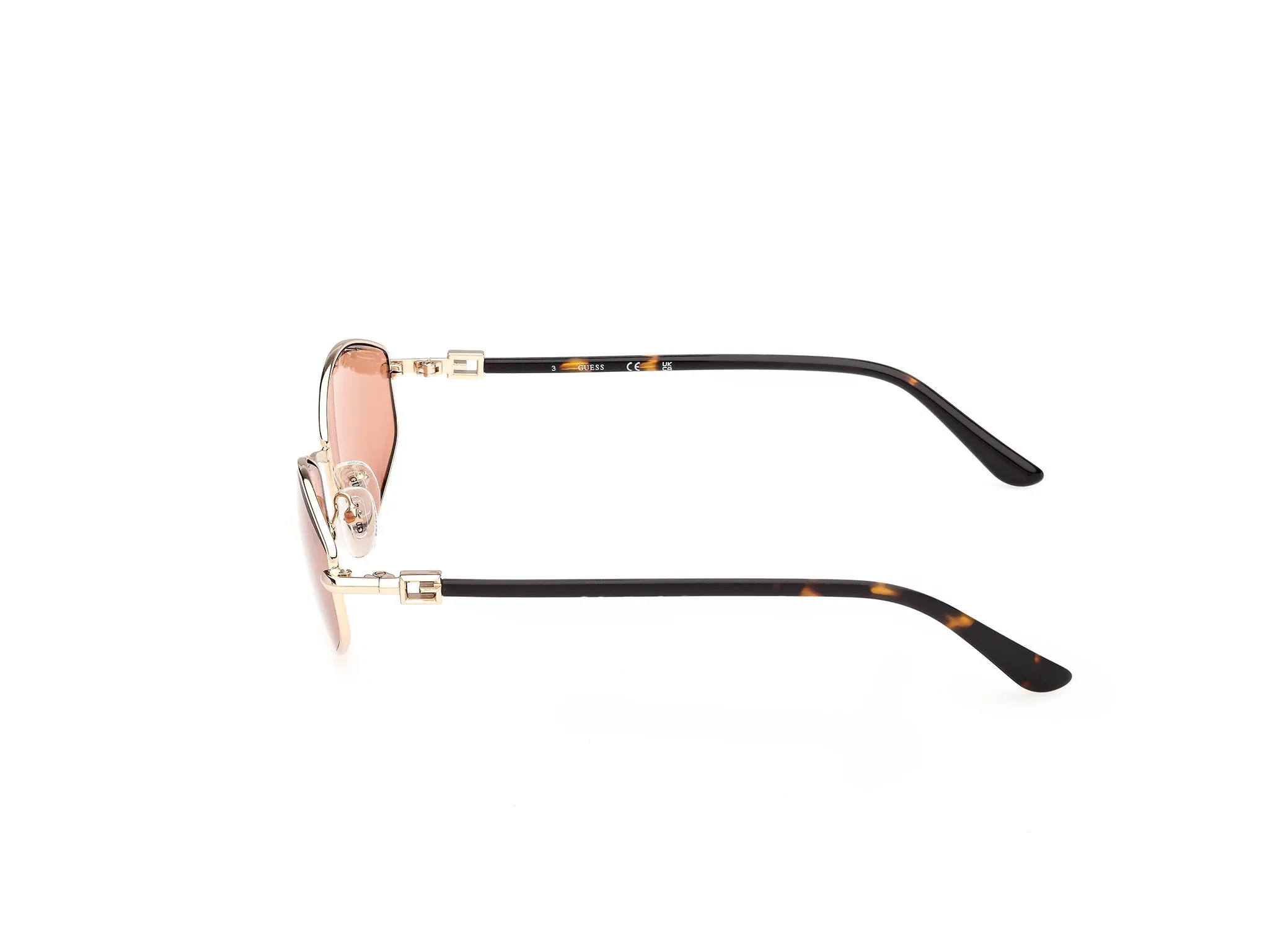 Guess GU00289 32E Occhiali da sole Metallo Oro Marrone Geometrica Normale - immagine 3