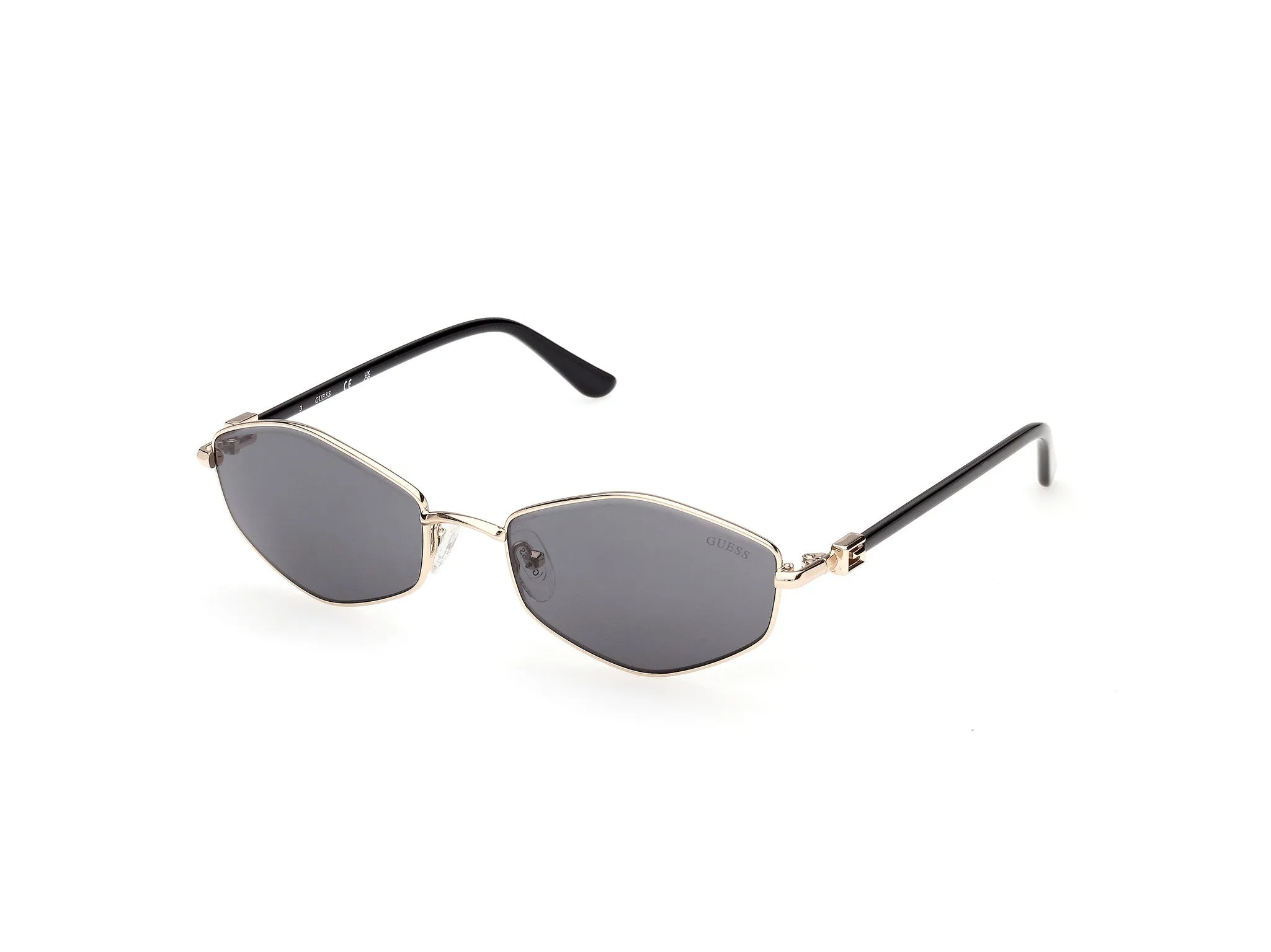 Guess GU00289 32A Occhiali da sole Metallo Oro Fumo Geometrica Normale - immagine 1