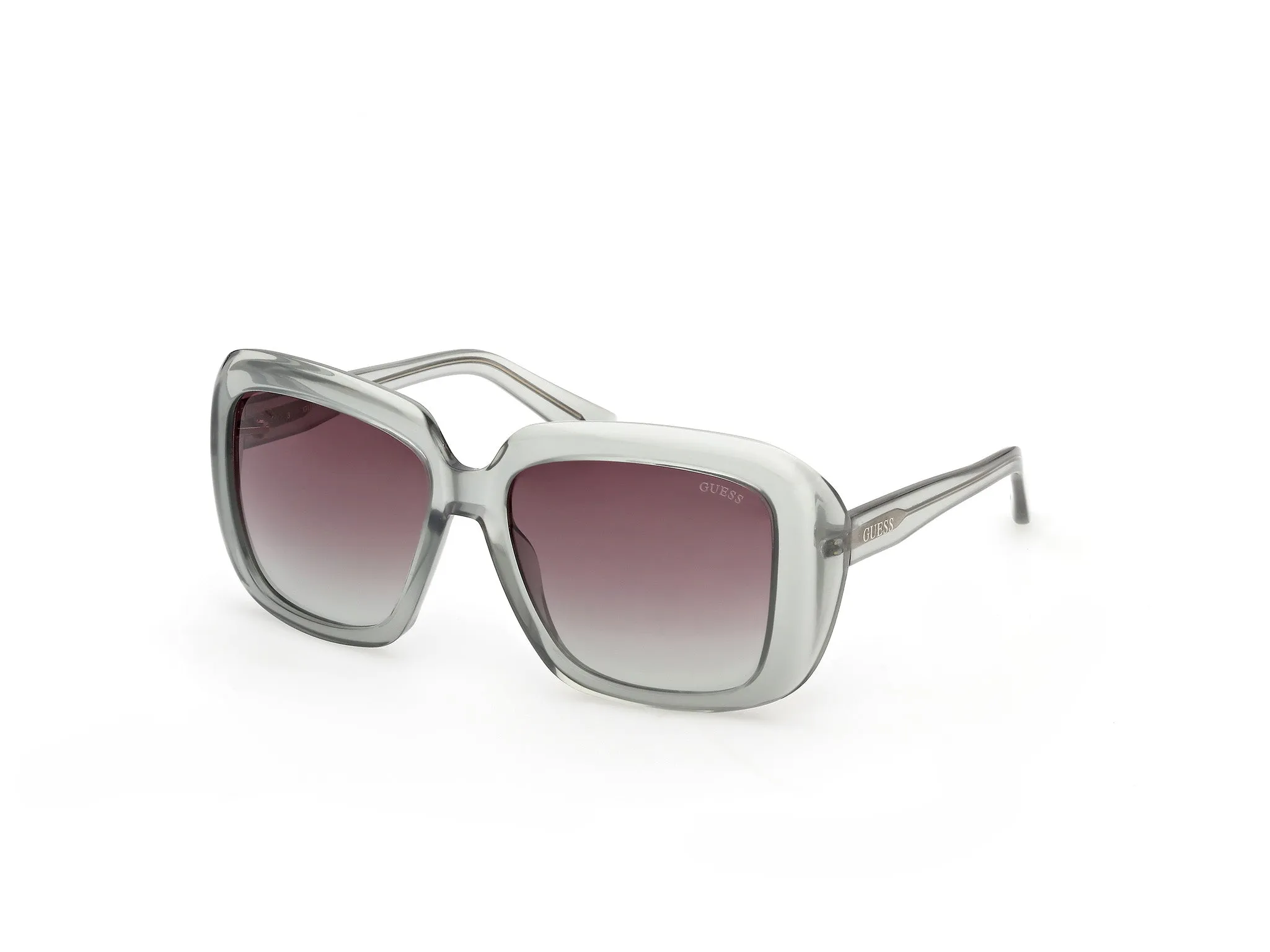 Guess GU00288 93T Occhiali da sole Iniettato Verde Bordeaux Squadrata Normale - immagine 1