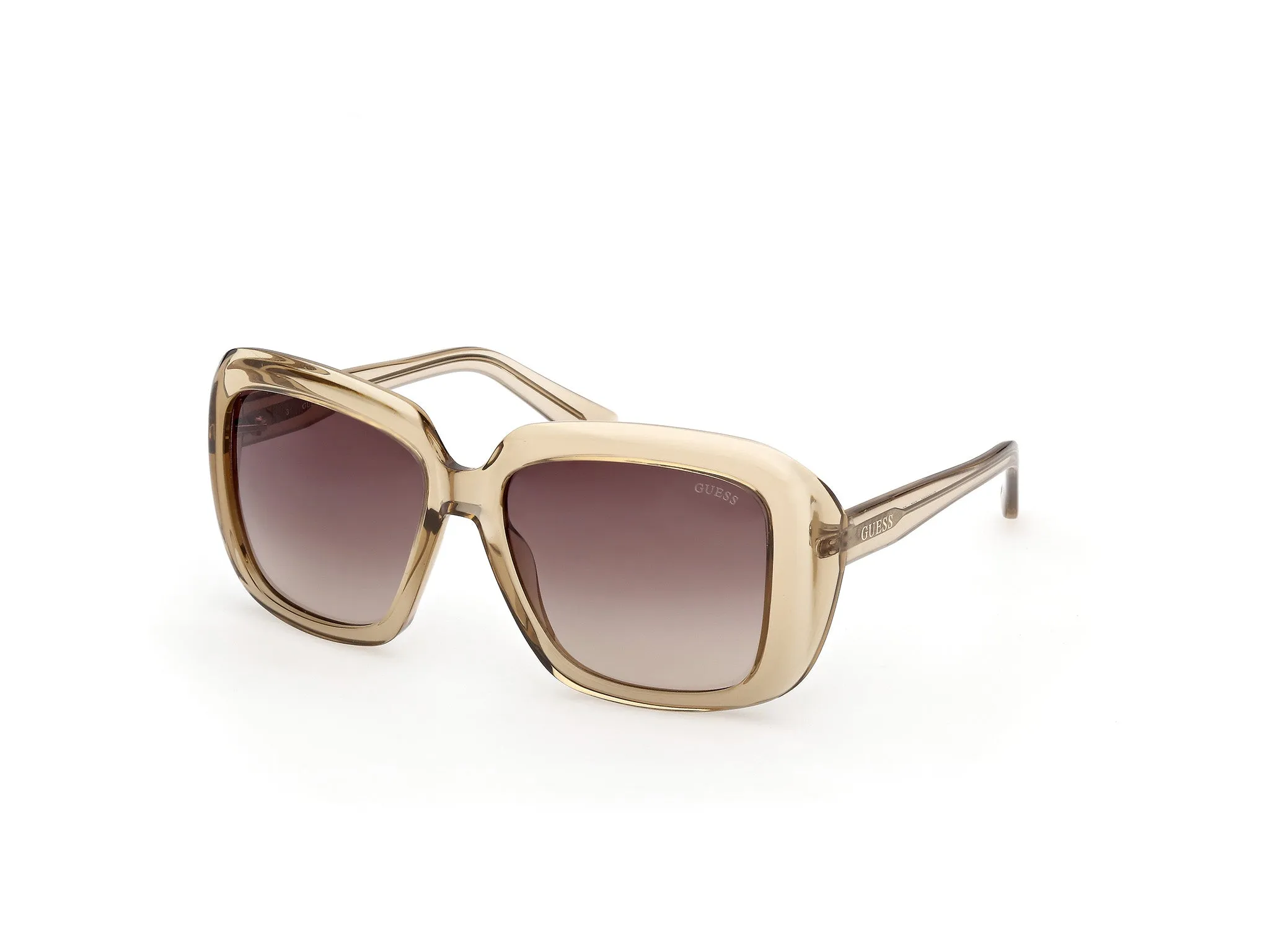 Guess GU00288 59F Occhiali da sole Iniettato Beige Marrone Squadrata Normale - immagine 1