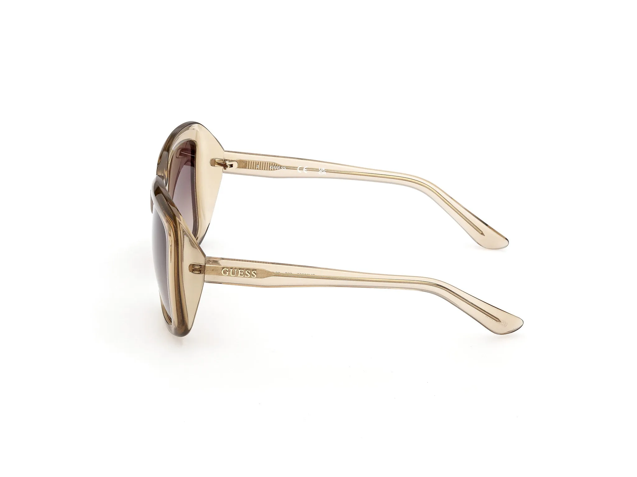 Guess GU00288 59F Occhiali da sole Iniettato Beige Marrone Squadrata Normale - immagine 3