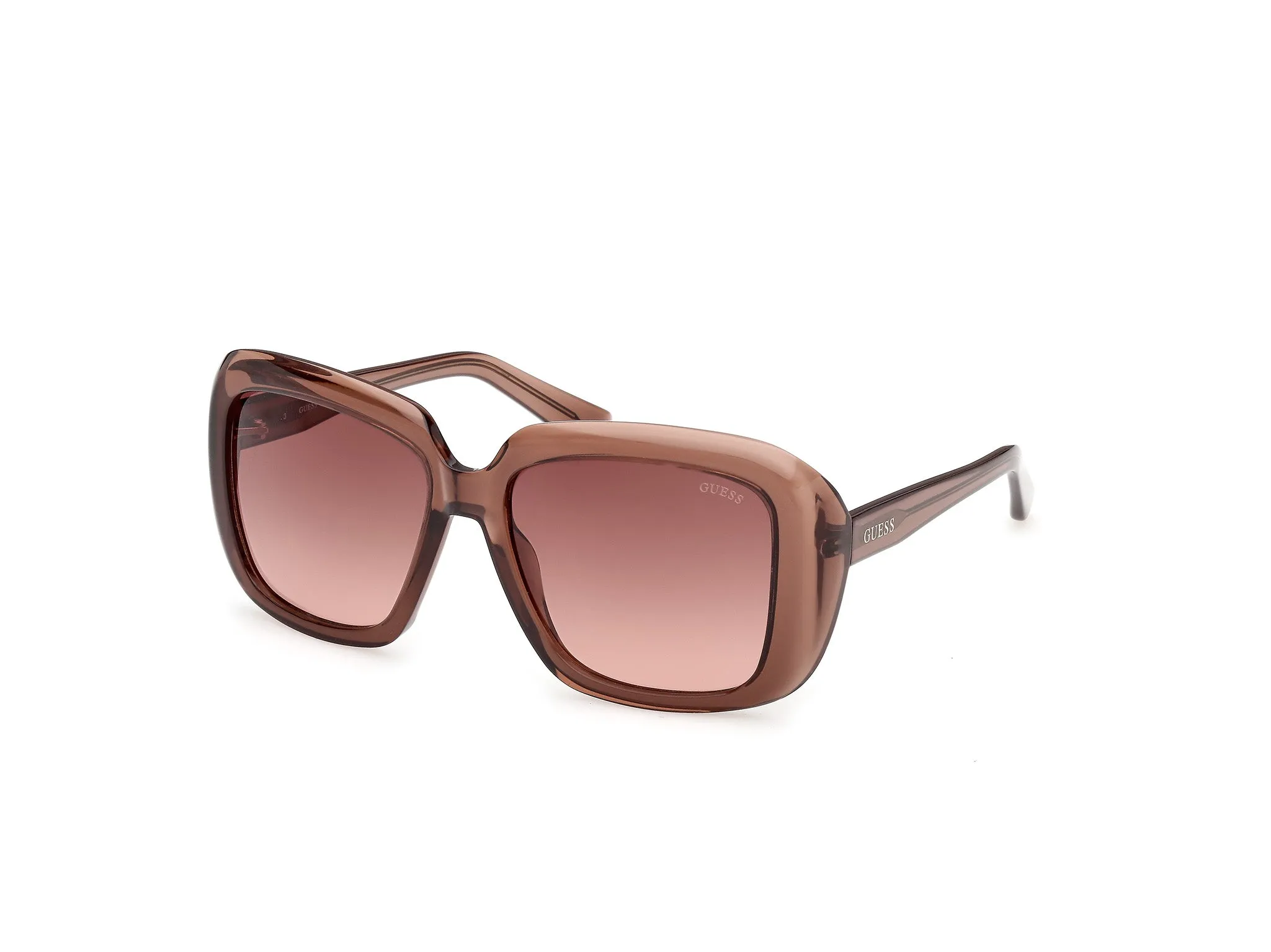 Guess GU00288 48F Occhiali da sole Iniettato Marrone Marrone Squadrata Normale - immagine 1
