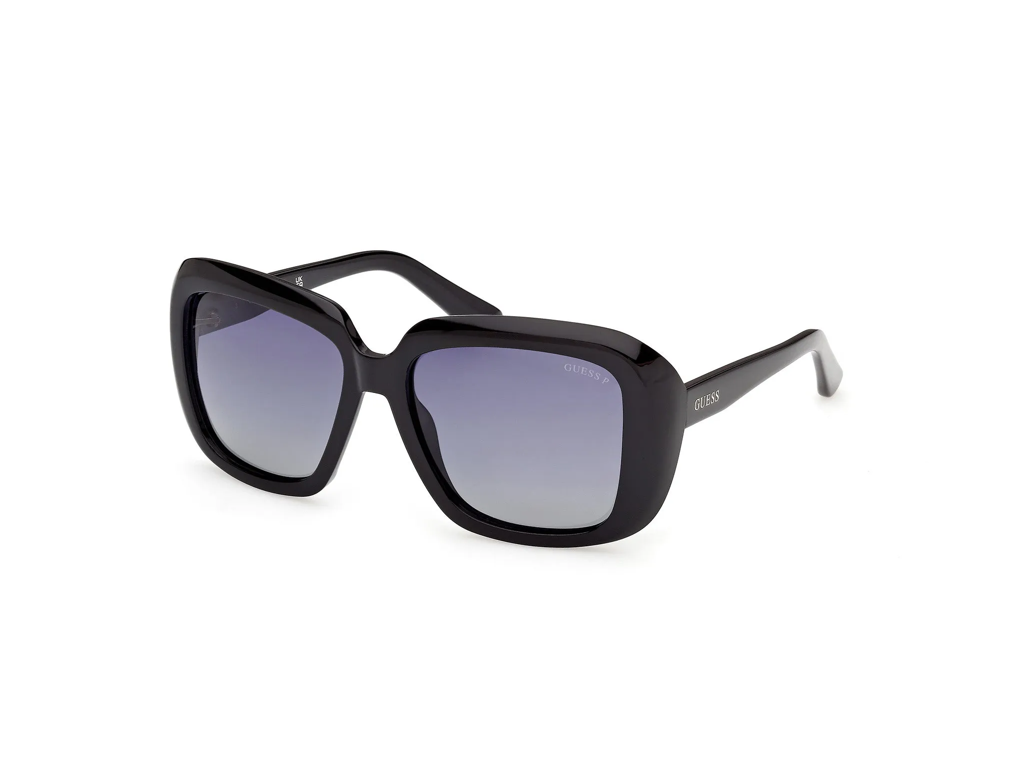 Guess GU00288 01D Occhiali da sole Iniettato Nero Fumo Squadrata Polarizzata - immagine 1