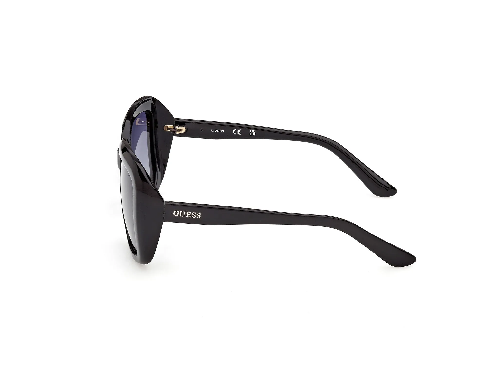 Guess GU00288 01D Occhiali da sole Iniettato Nero Fumo Squadrata Polarizzata - immagine 3