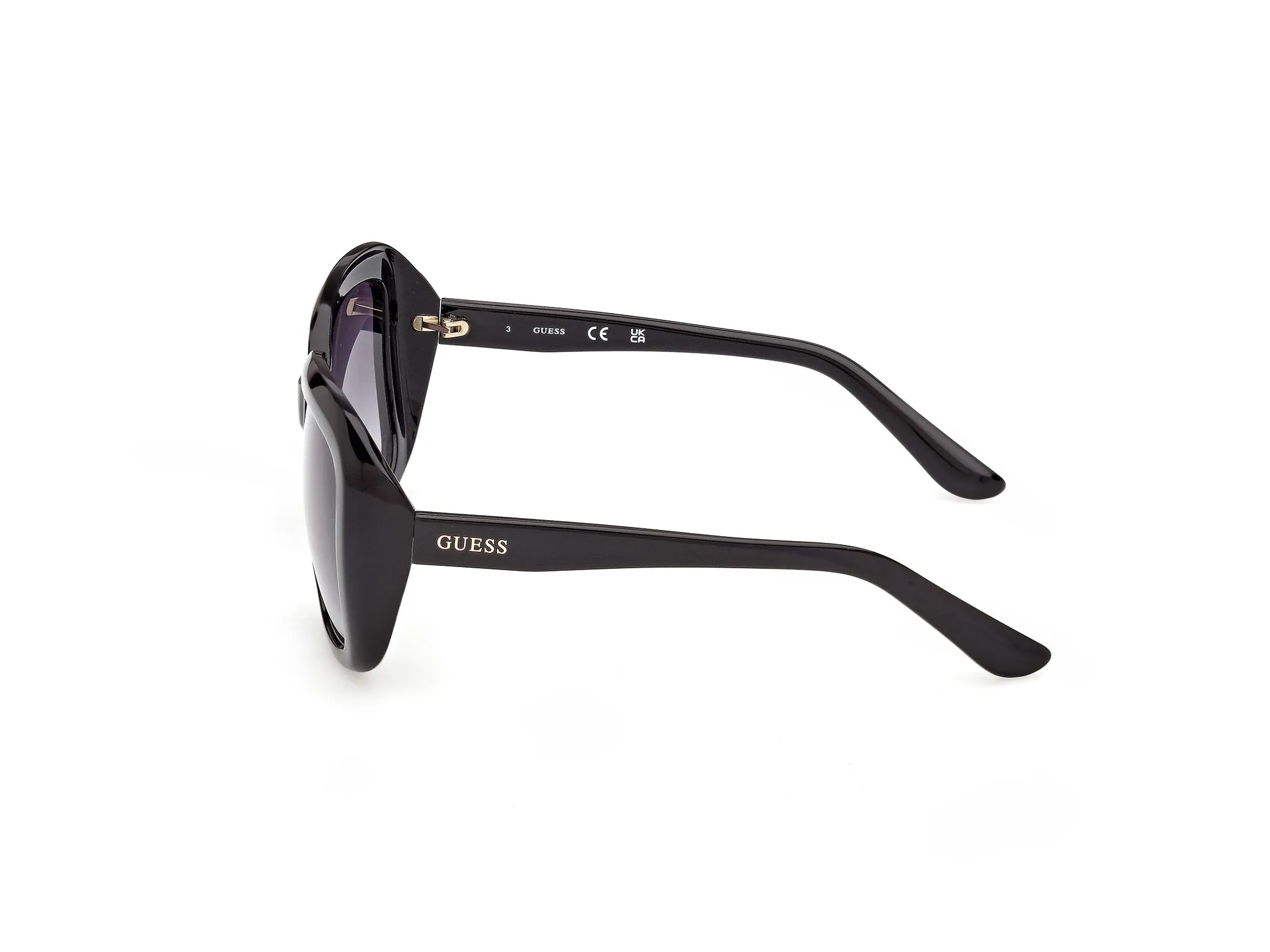 Guess GU00288 01B Occhiali da sole Iniettato Nero Fumo Squadrata Normale - immagine 3