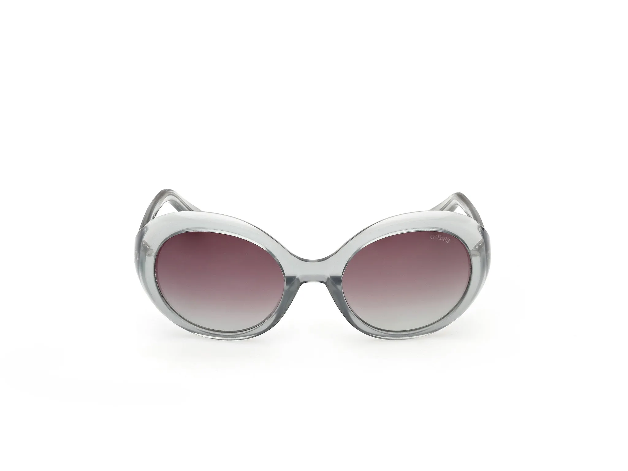 Guess GU00287 93T Occhiali da sole Iniettato Verde Bordeaux Rotonda Normale - immagine 2