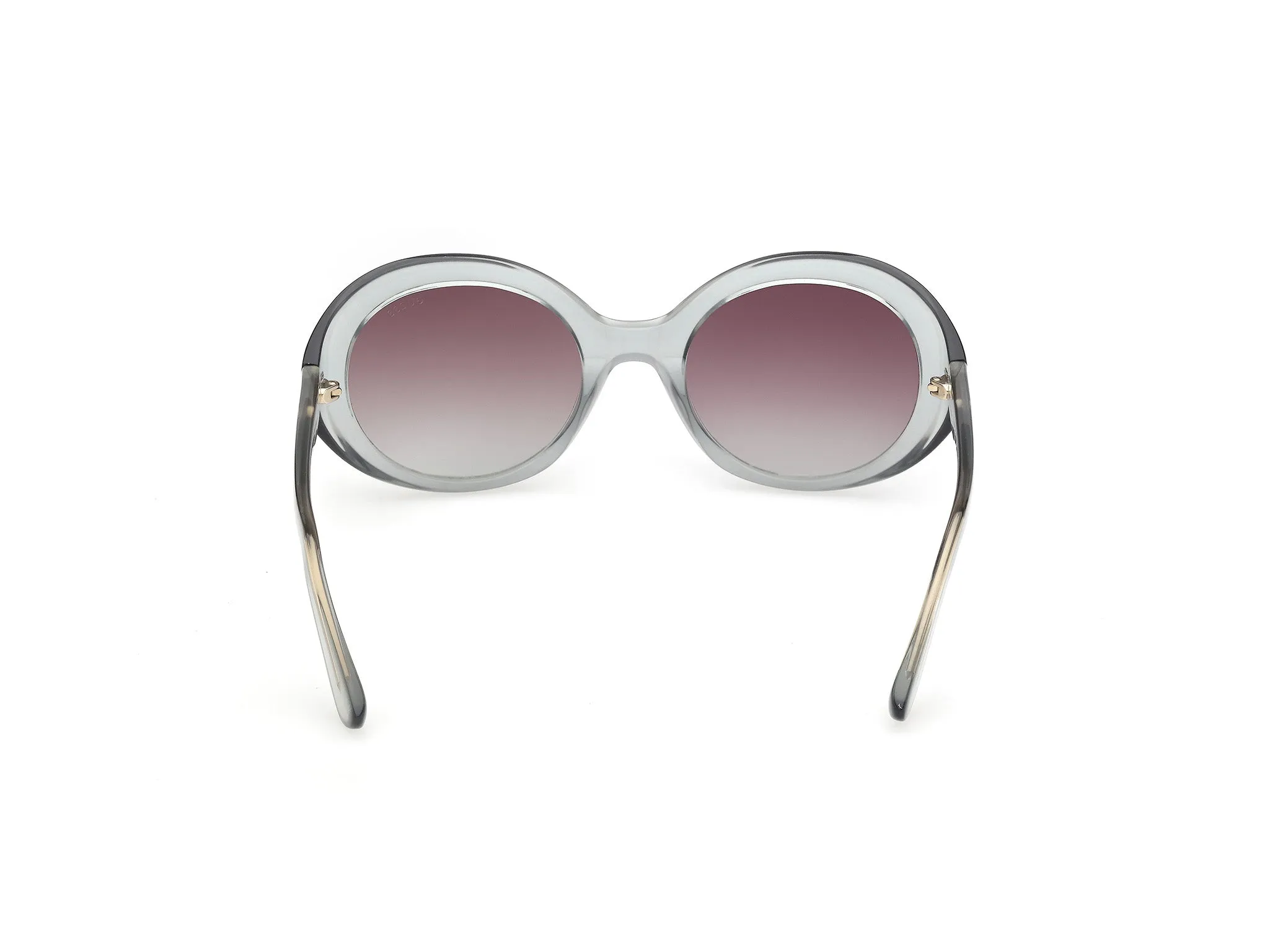 Guess GU00287 93T Occhiali da sole Iniettato Verde Bordeaux Rotonda Normale - immagine 4