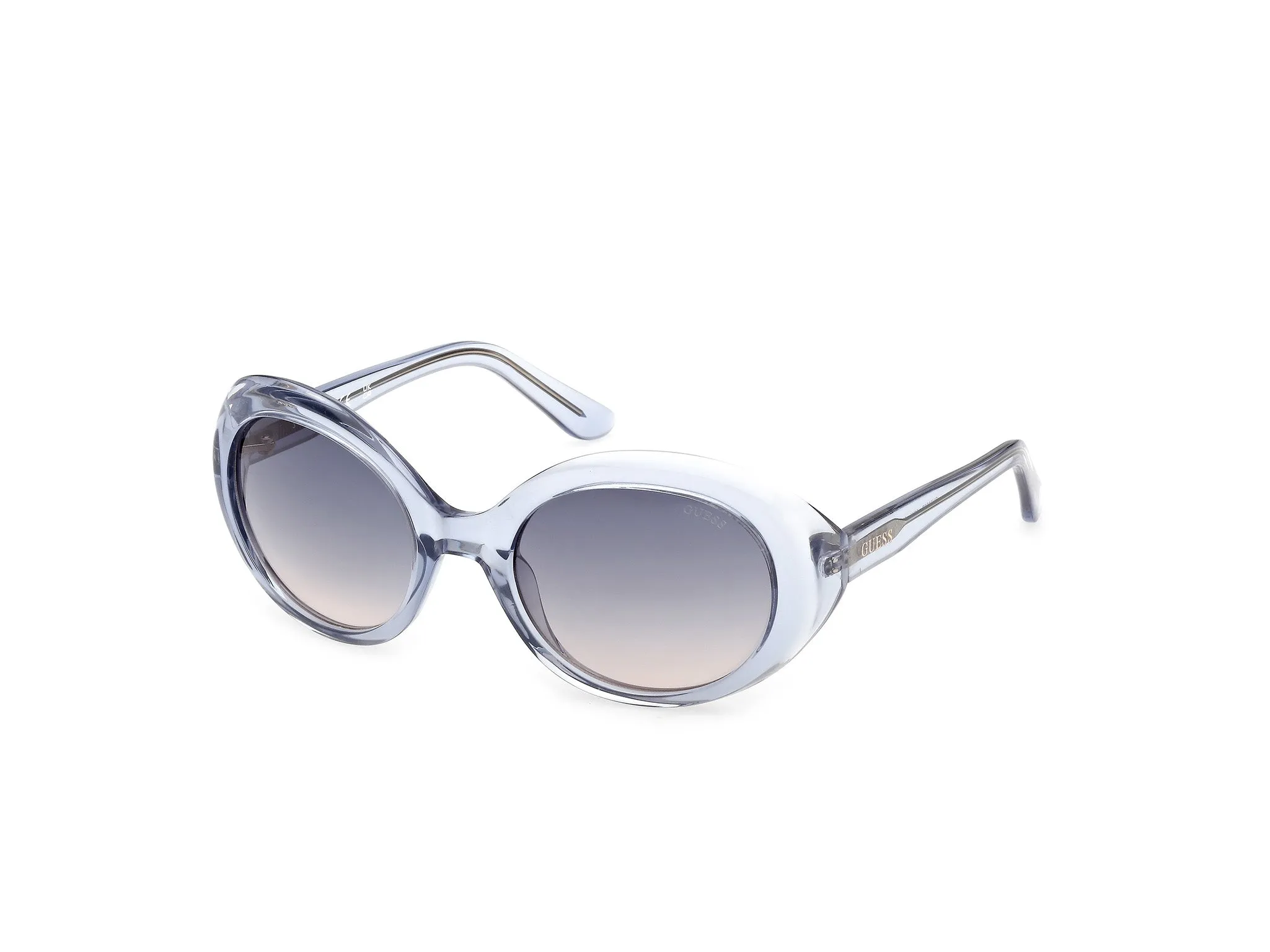 Guess GU00287 90W Occhiali da sole Iniettato Blu Blu Rotonda Normale - immagine 1