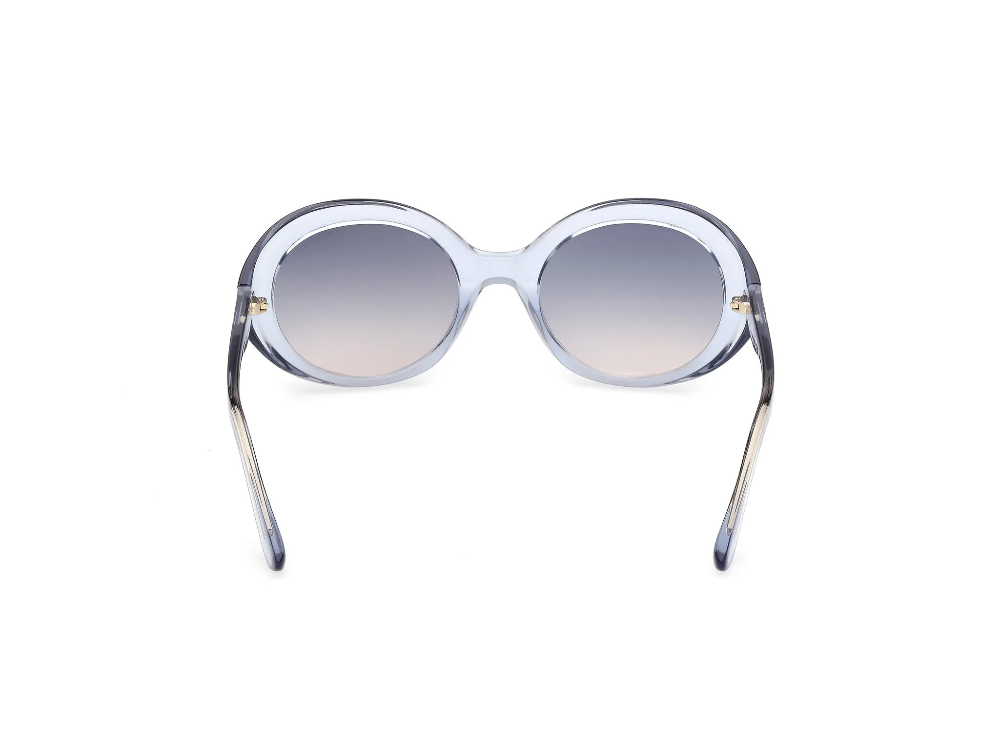 Guess GU00287 90W Occhiali da sole Iniettato Blu Blu Rotonda Normale - immagine 4
