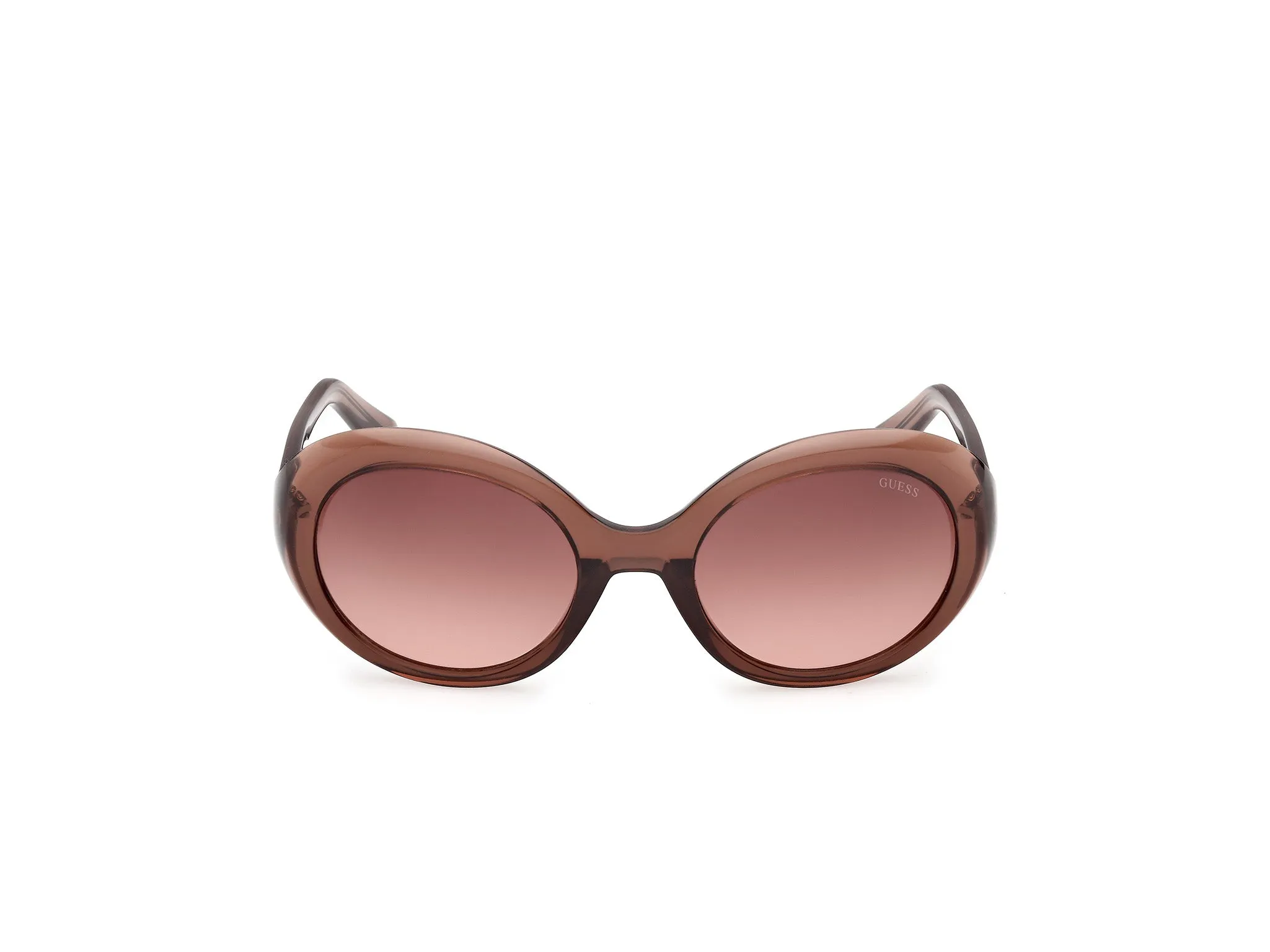 Guess GU00287 48F Occhiali da sole Iniettato Marrone Marrone Rotonda Normale - immagine 2
