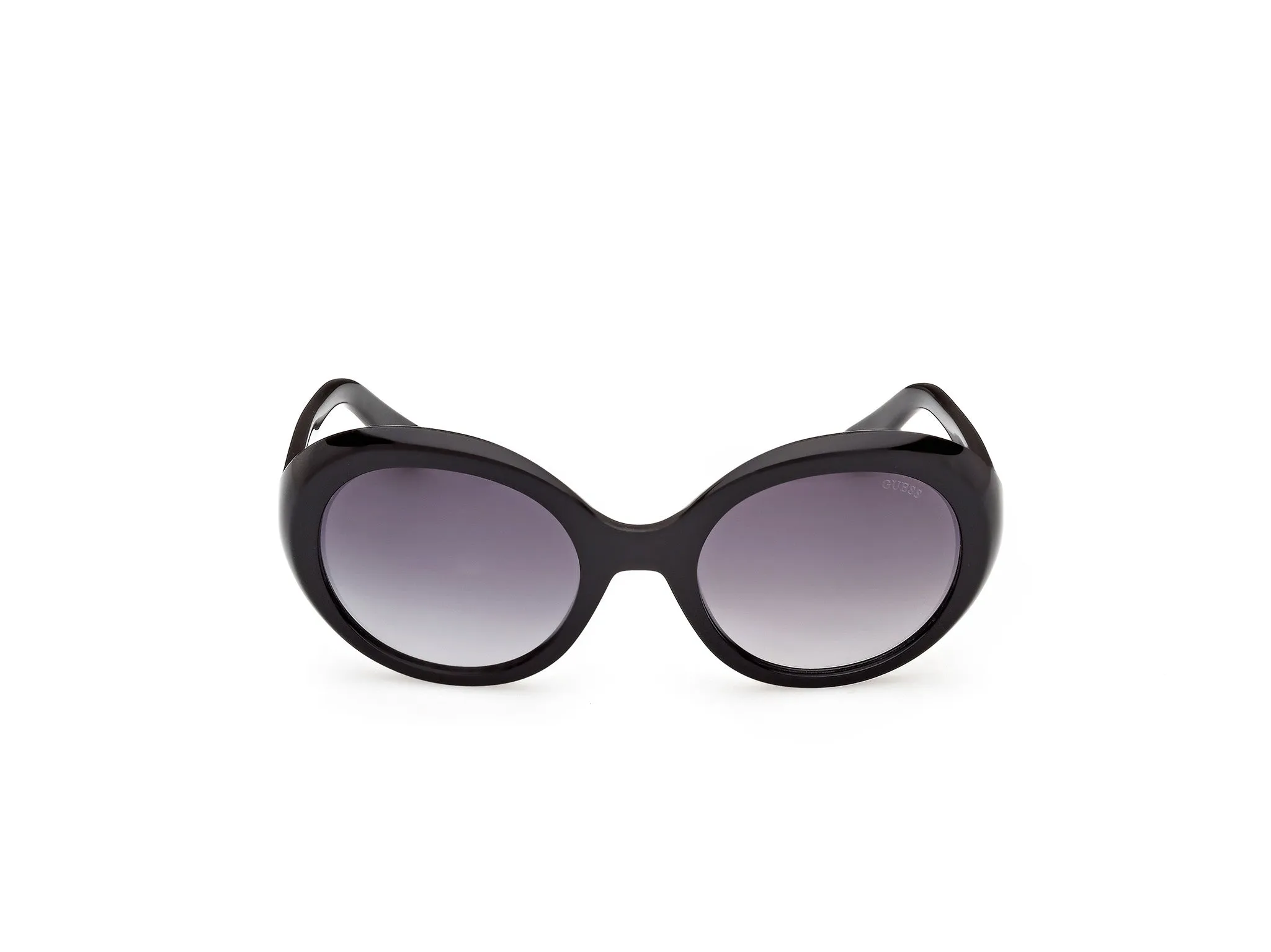Guess GU00287 01B Occhiali da sole Iniettato Nero Fumo Rotonda Normale - immagine 2