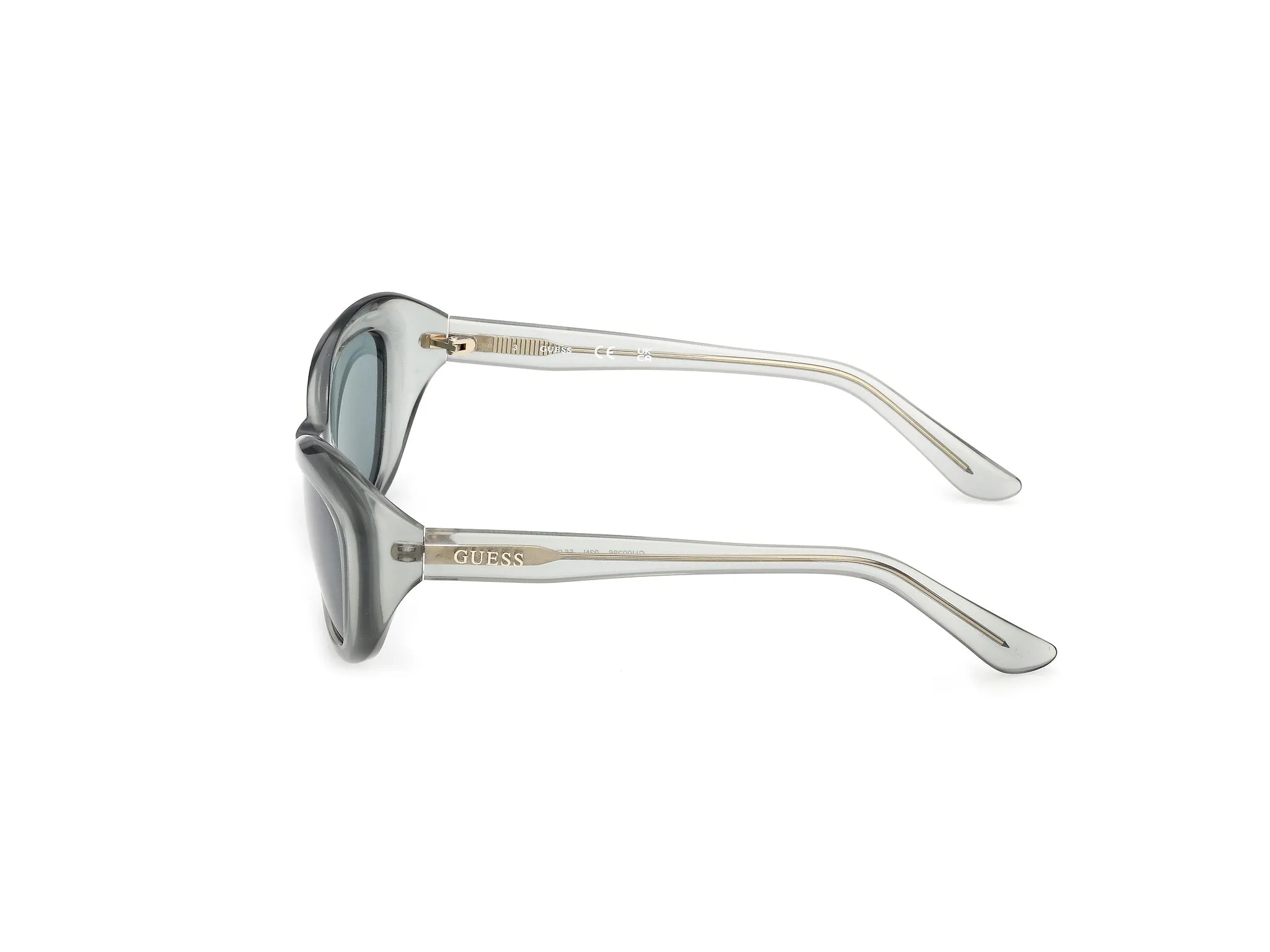 Guess GU00286 93N Occhiali da sole Iniettato Verde Verde Cat Eye Normale - immagine 3