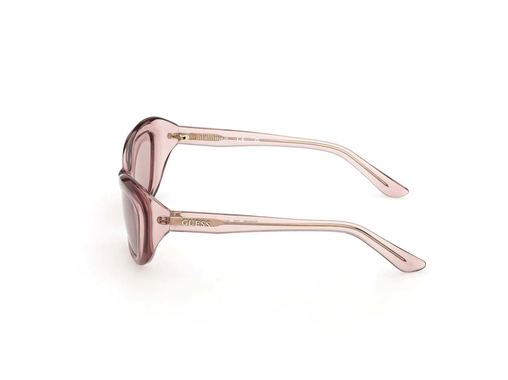 Guess GU00286 72S Occhiali da sole Iniettato Rosa Bordeaux Cat Eye Normale - immagine 3